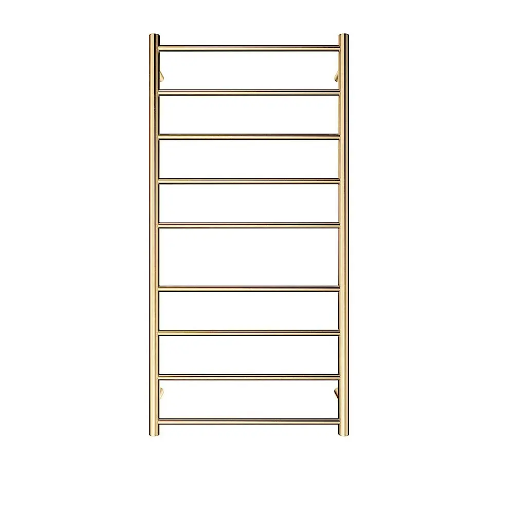 Fienza Isabella Heated Towel Ladder 600x1200mm 9 Bars Urban Brass 82760120UB