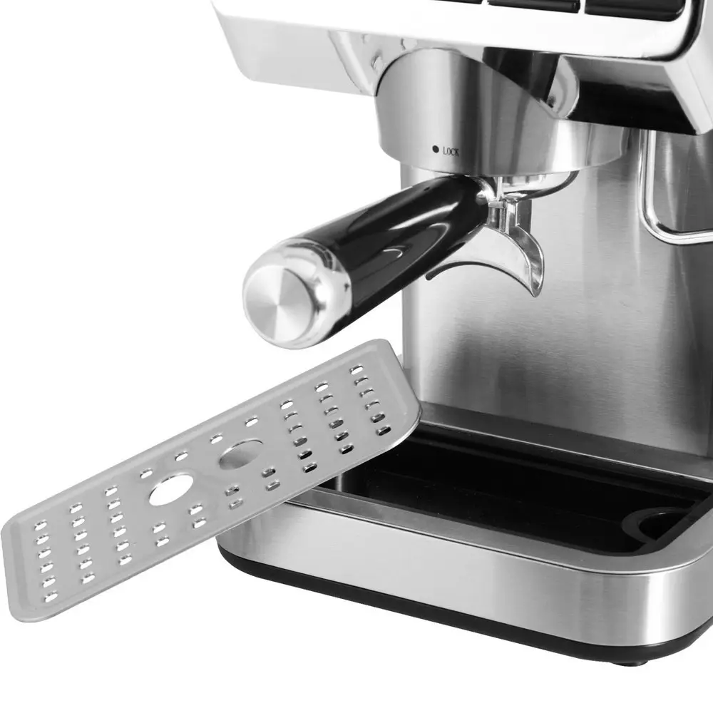 Devanti 20 Bar Coffee Machine Espresso Cafe Maker Stainless Steel