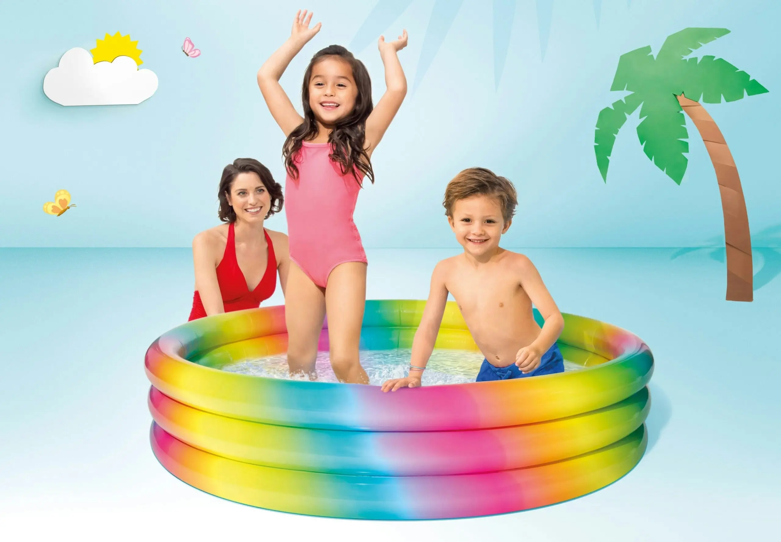 Intex RAINBOW OMBRE POOL 147cm 58439