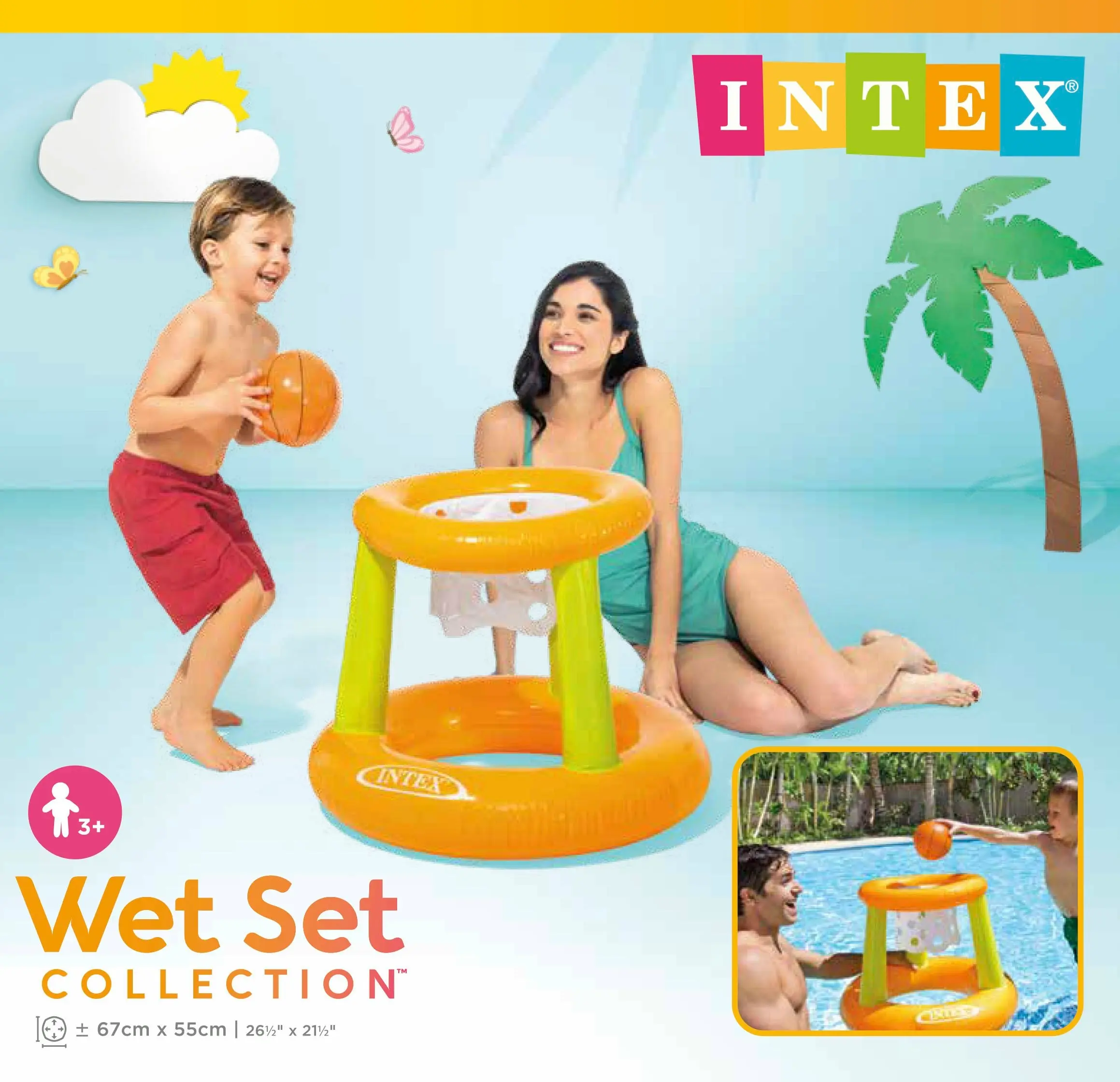 Intex Floating Hoops Basketball Game 58504