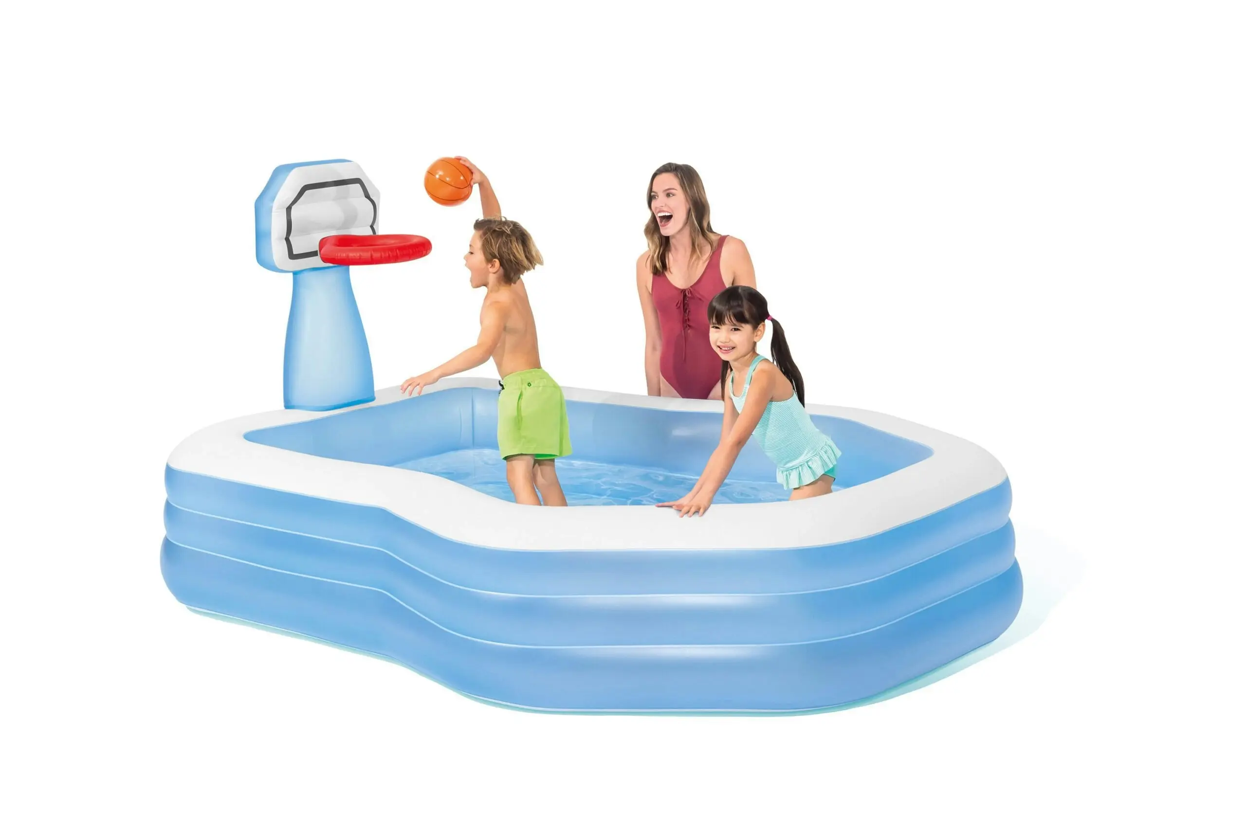 Intex Swim Center Shootin' Hoops Inflatable Pool 2.57m x 1.88m 57183