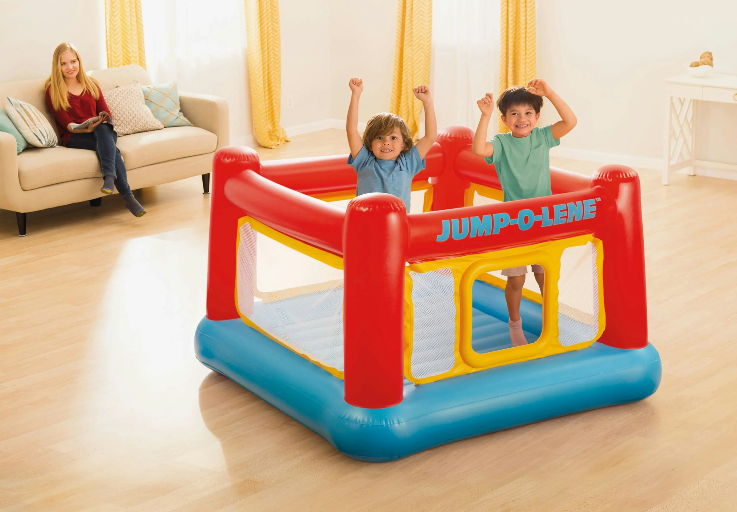 Intex Jump-O-Lene Inflatable Bouncer Play House 48260