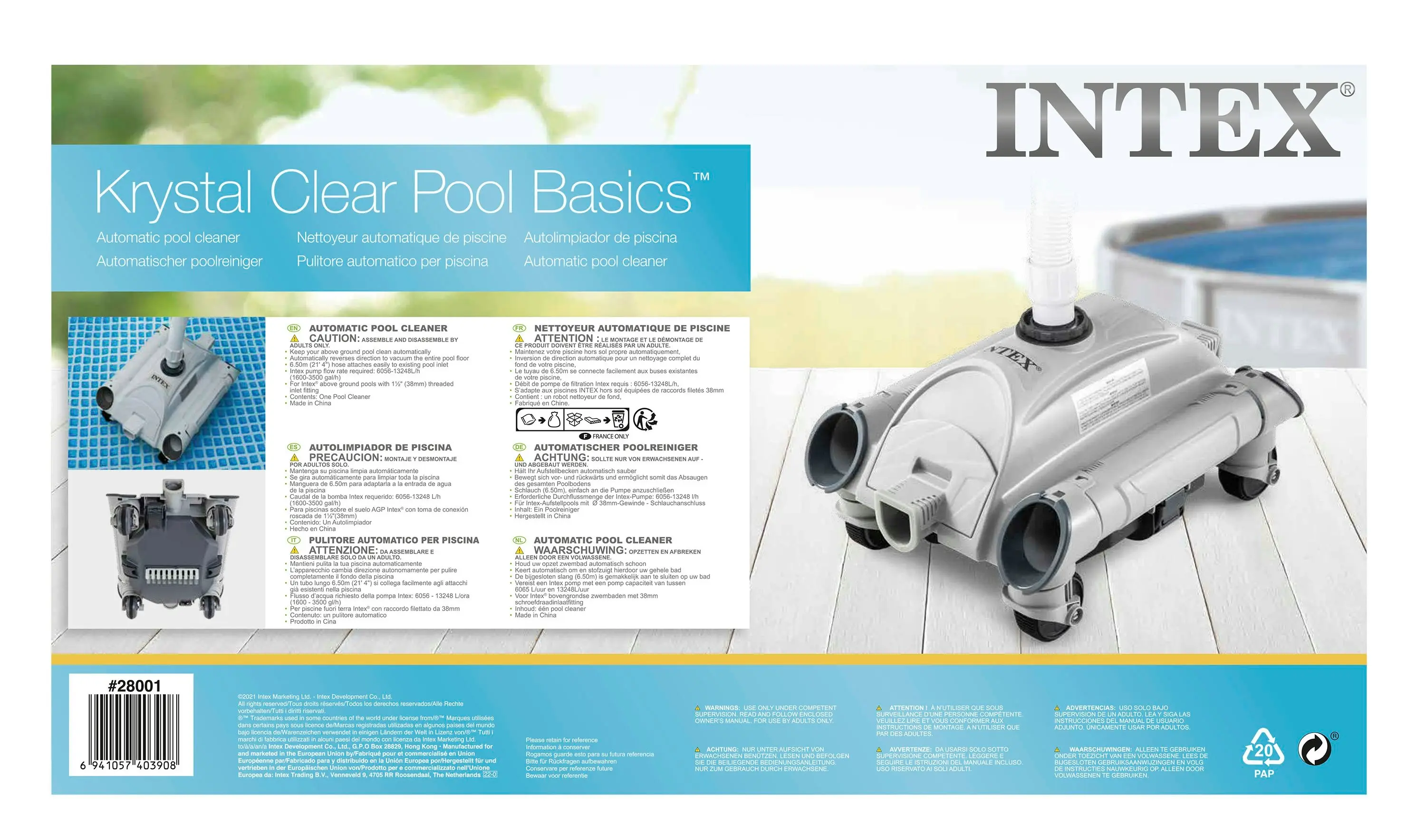 Intex Auto Above Ground Pool Cleaner 28001