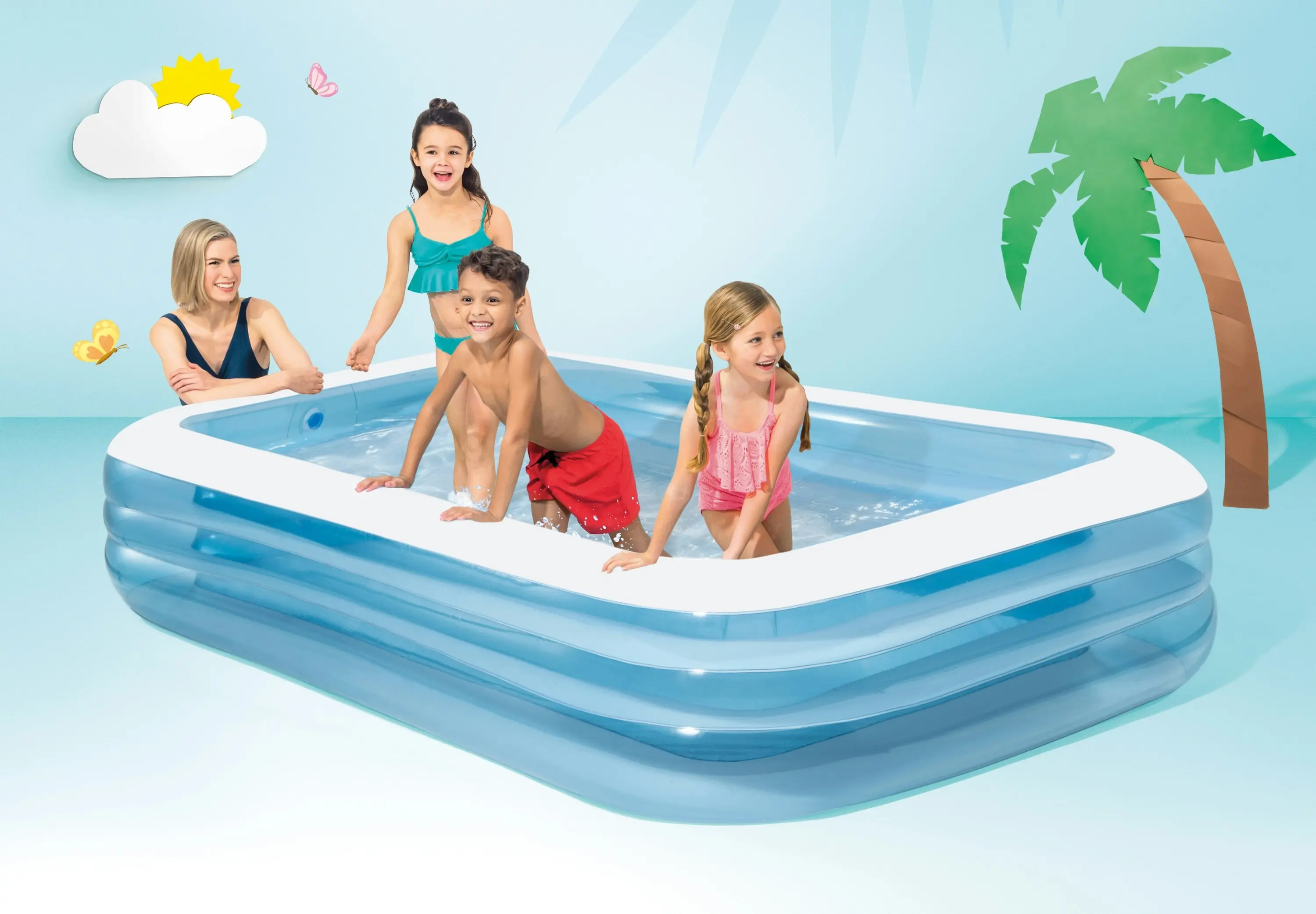 Intex Swim Center Family Inflatable Pool 58484