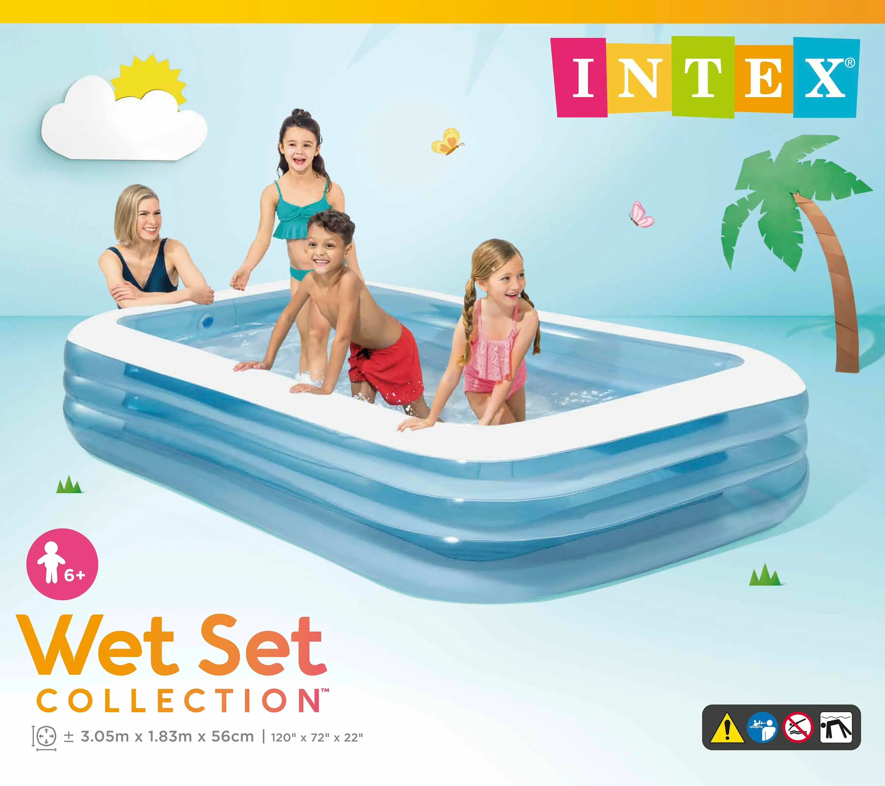 Intex Swim Center Family Inflatable Pool 58484