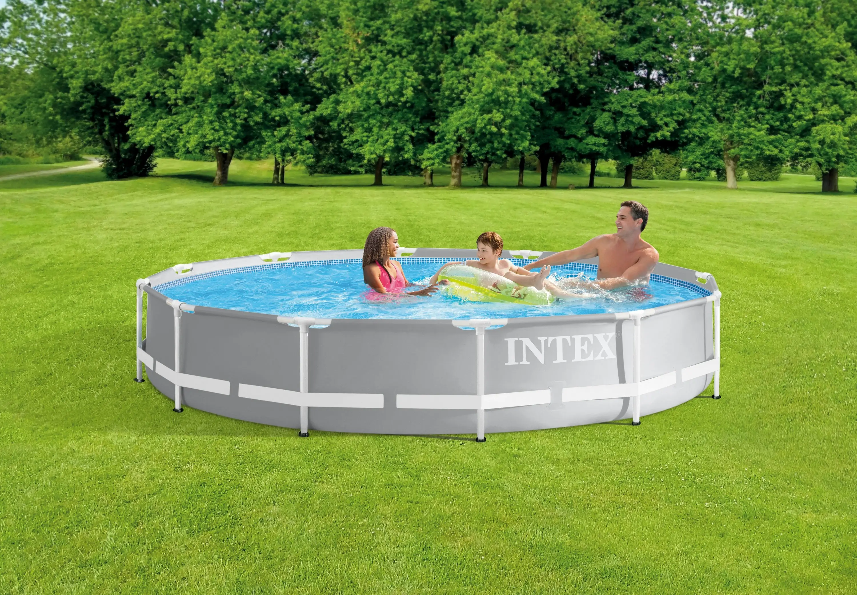 Intex PRISM 12' Metal Frame Above Ground Pool - 366cm x 76cm 26712