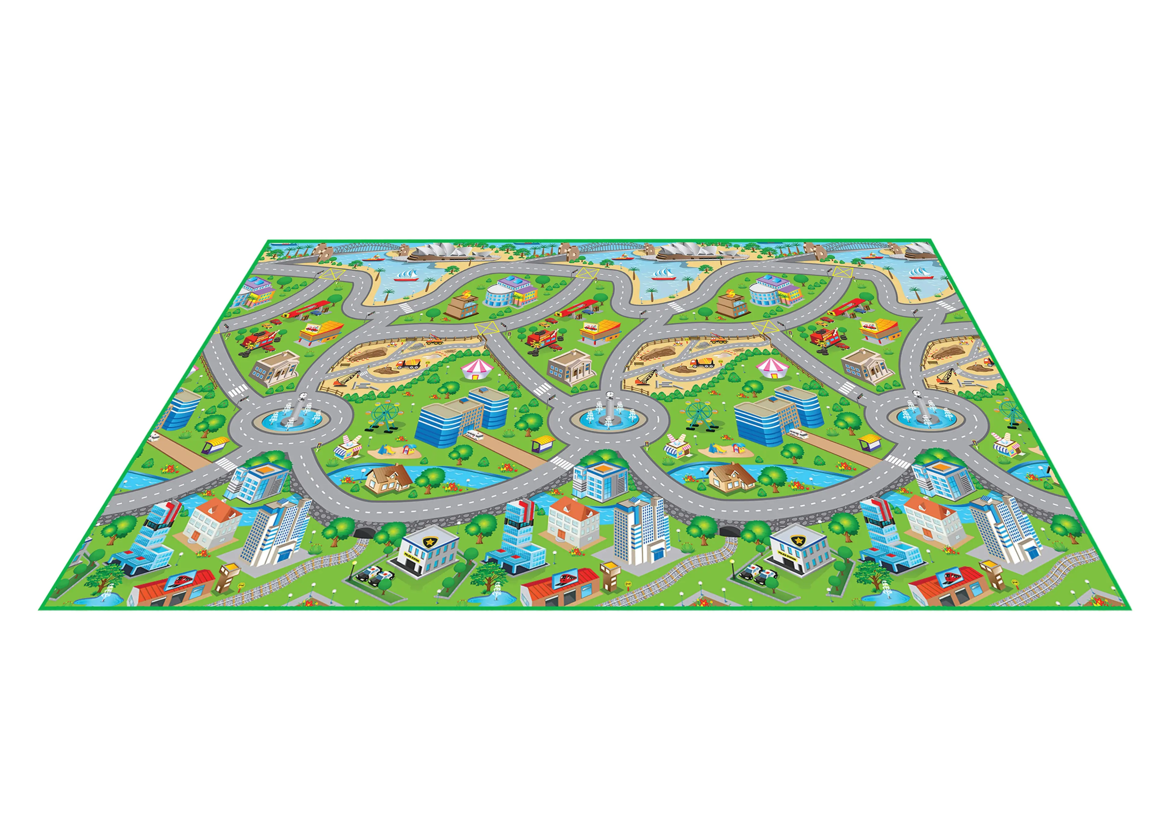 Rollmatz Activity Floor Mat - City Road Map 630198