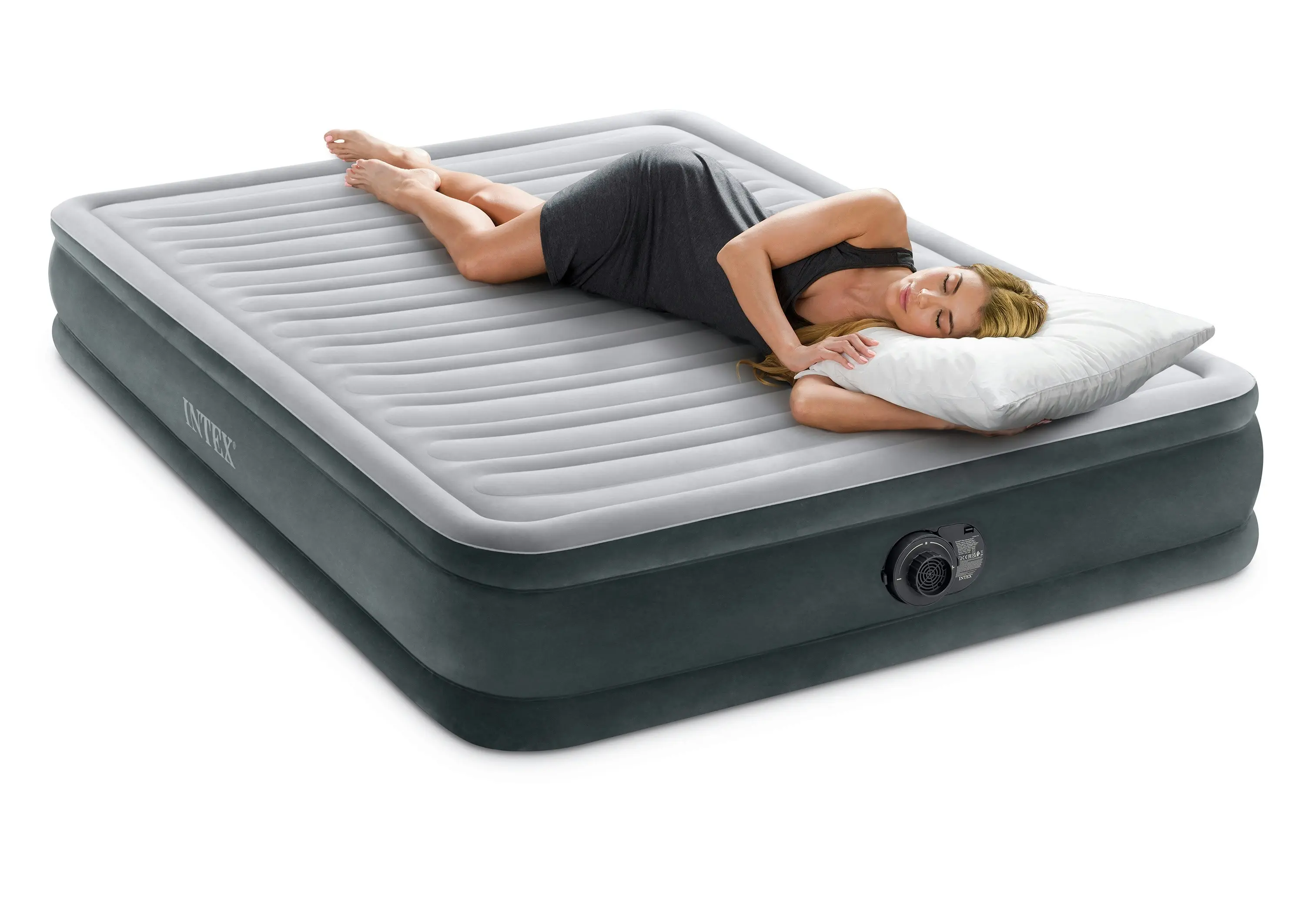 Intex Queen Deluxe Mid Rise Airbed 33cm 67770