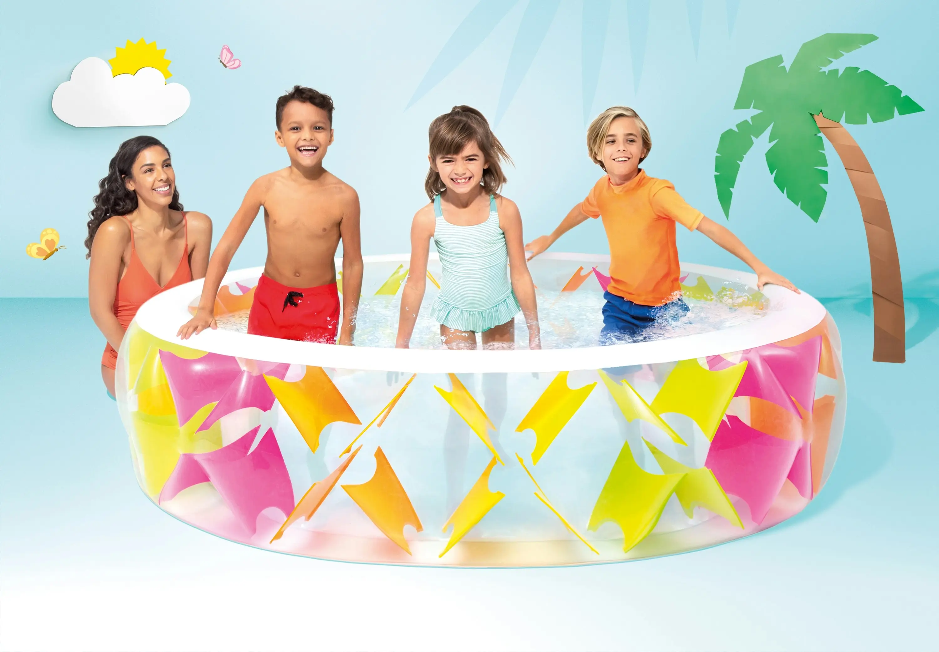 Intex Pinwheel Swim Centre Pool 229cm x 56cm 56494