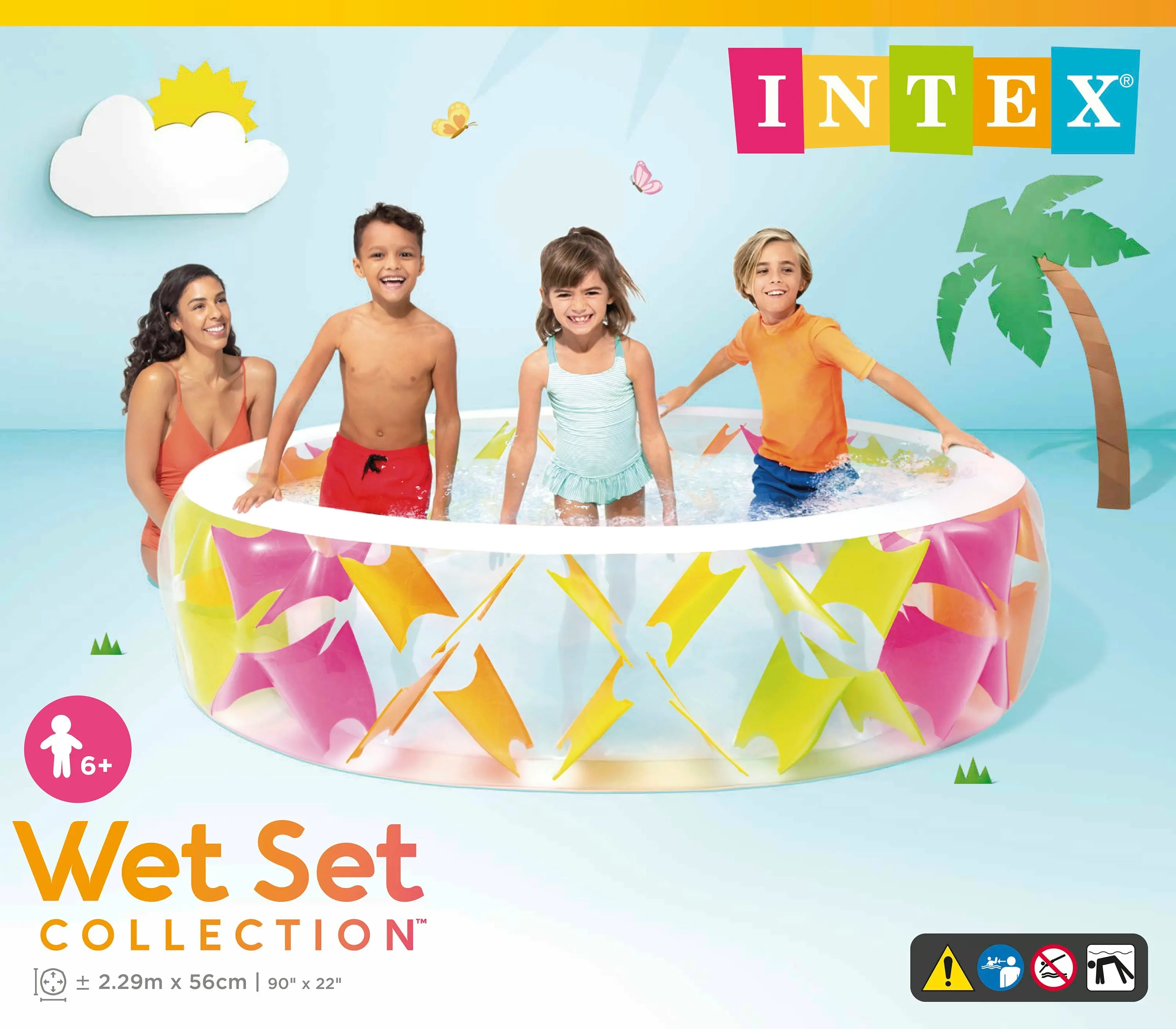 Intex Pinwheel Swim Centre Pool 229cm x 56cm 56494