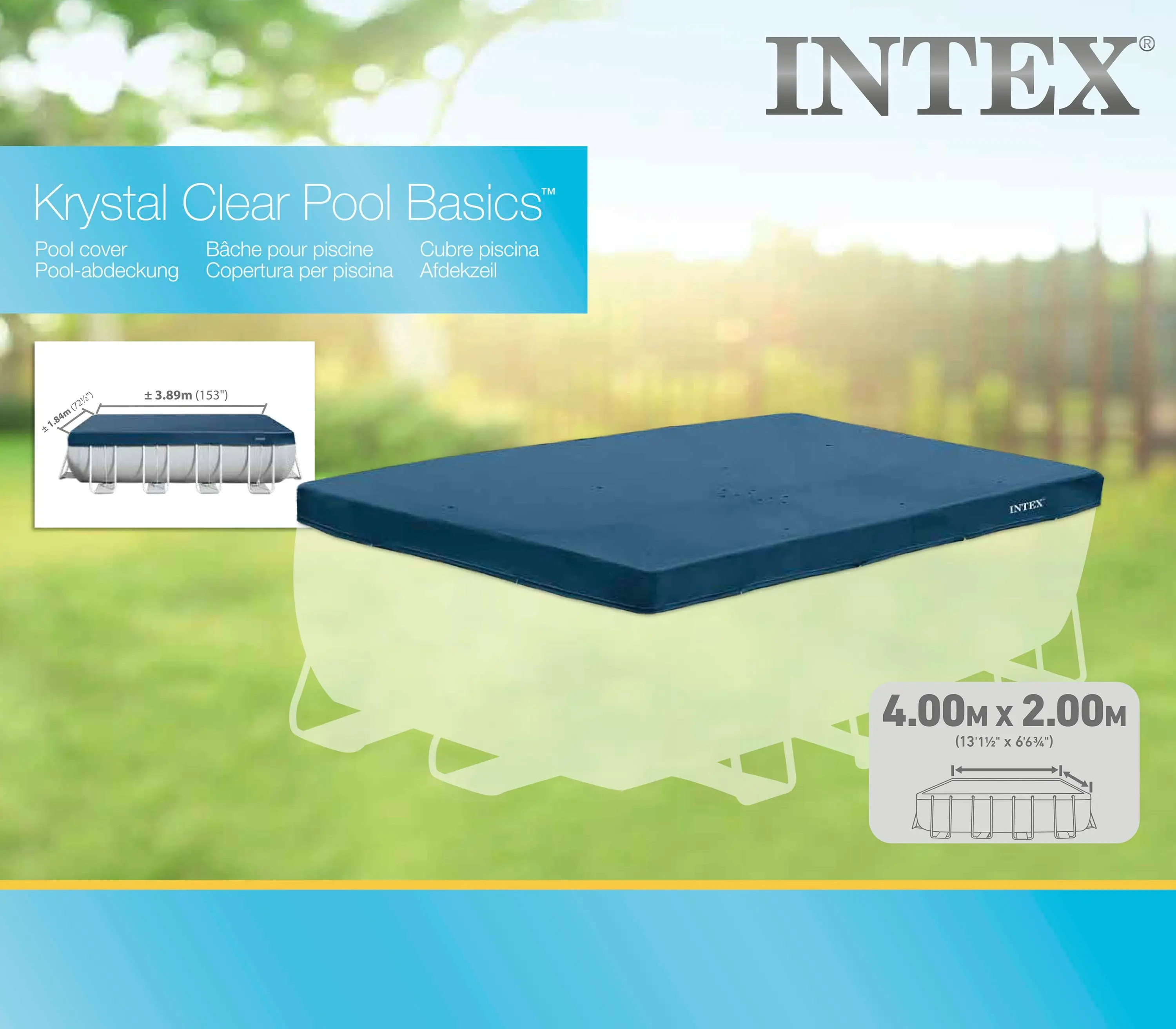 Intex Frame Pool Cover 457cm 28037