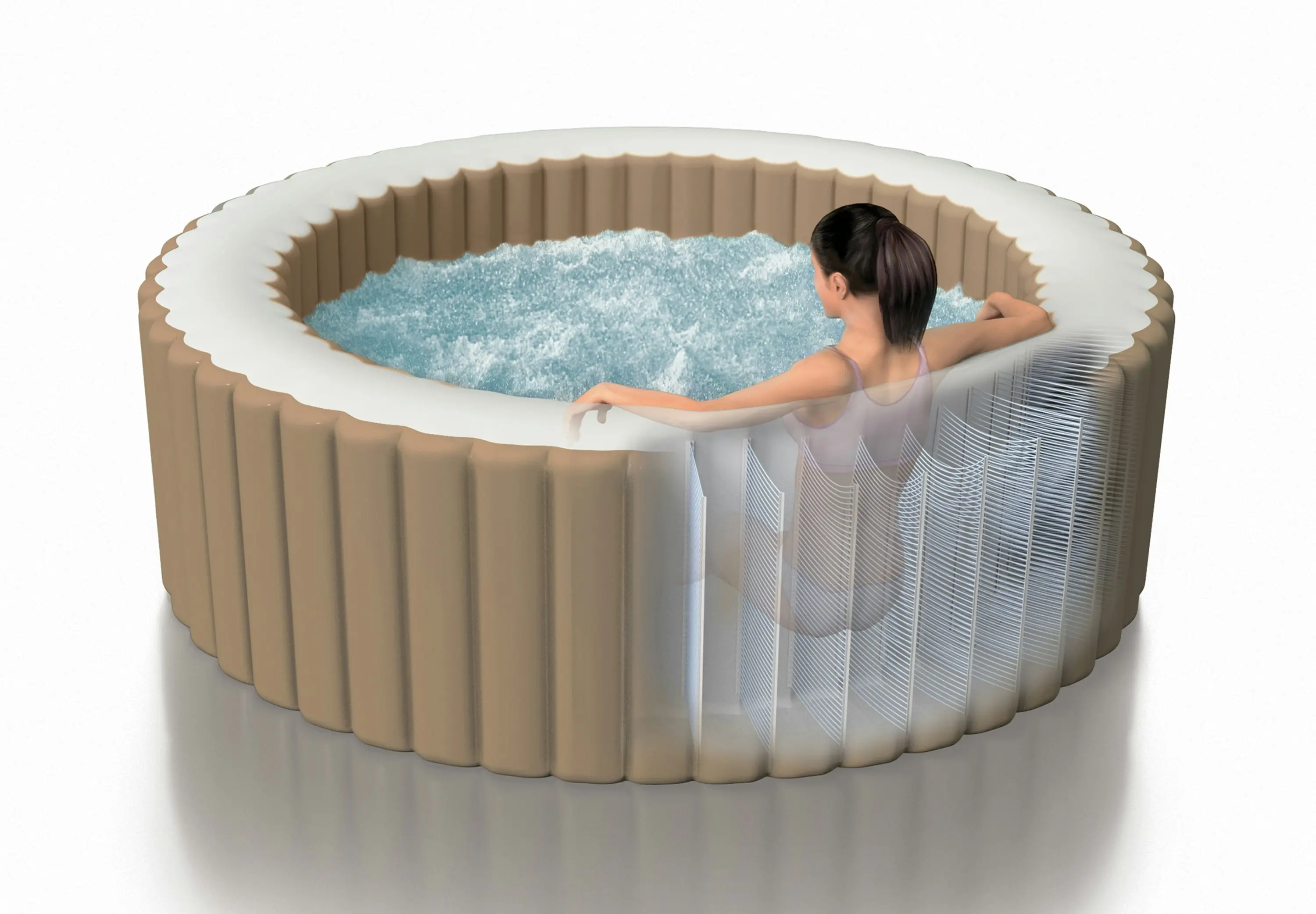 Intex PureSpa Bubble Massage 6 Person Spa 28428