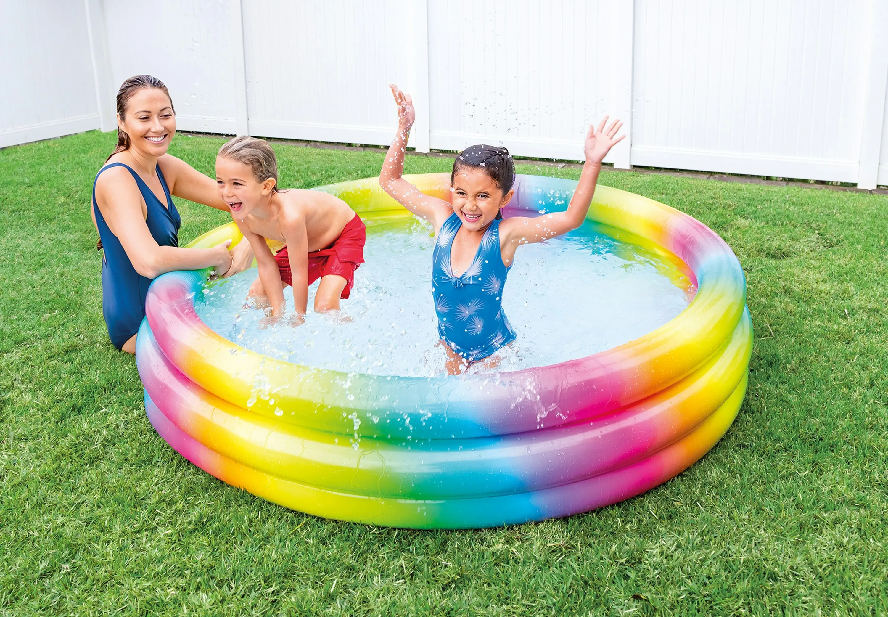 Intex RAINBOW OMBRE POOL 168cm 58449