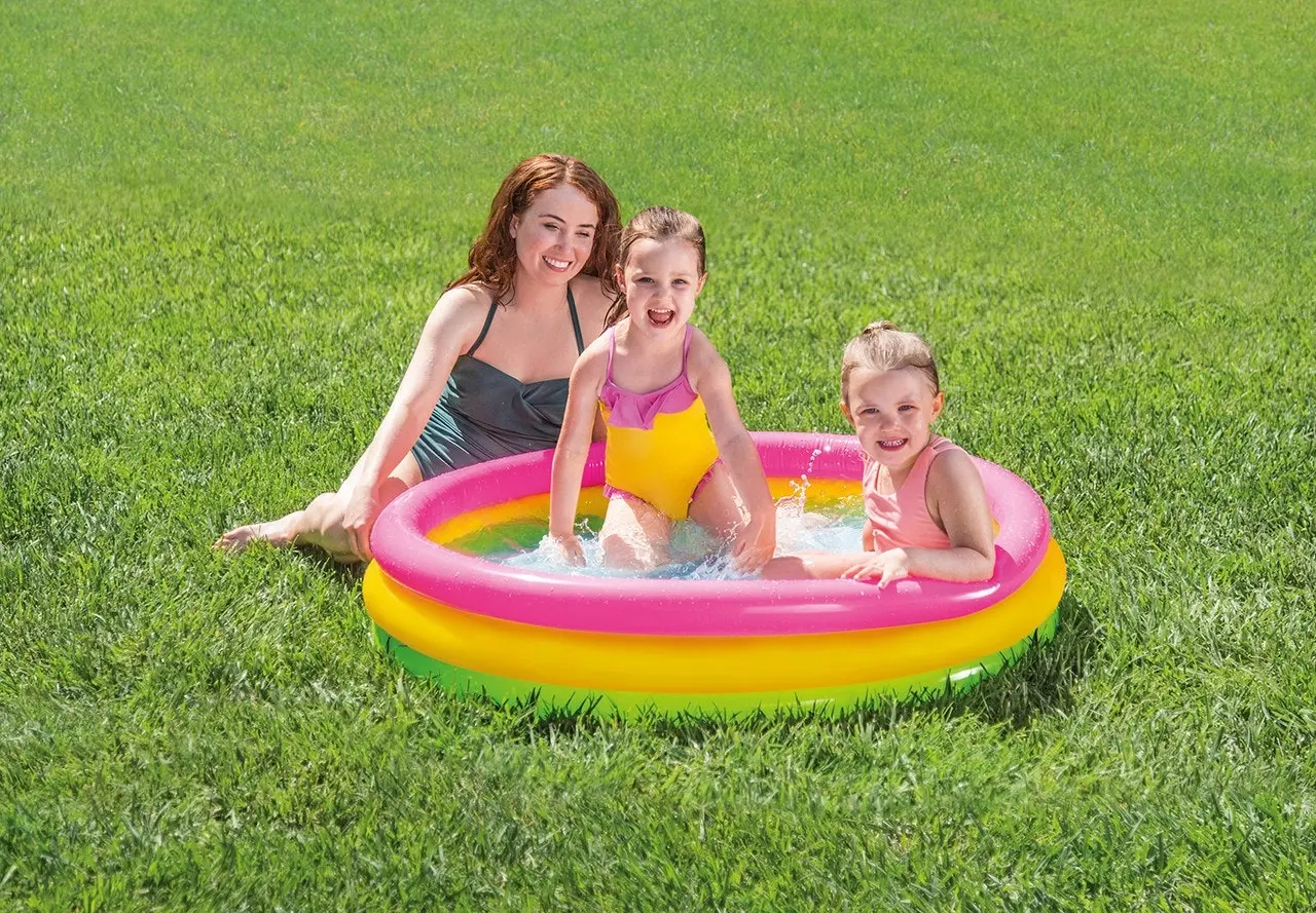 Intex Sunset Glow Inflatable Kiddie Pool - 113 x 25cm 57412