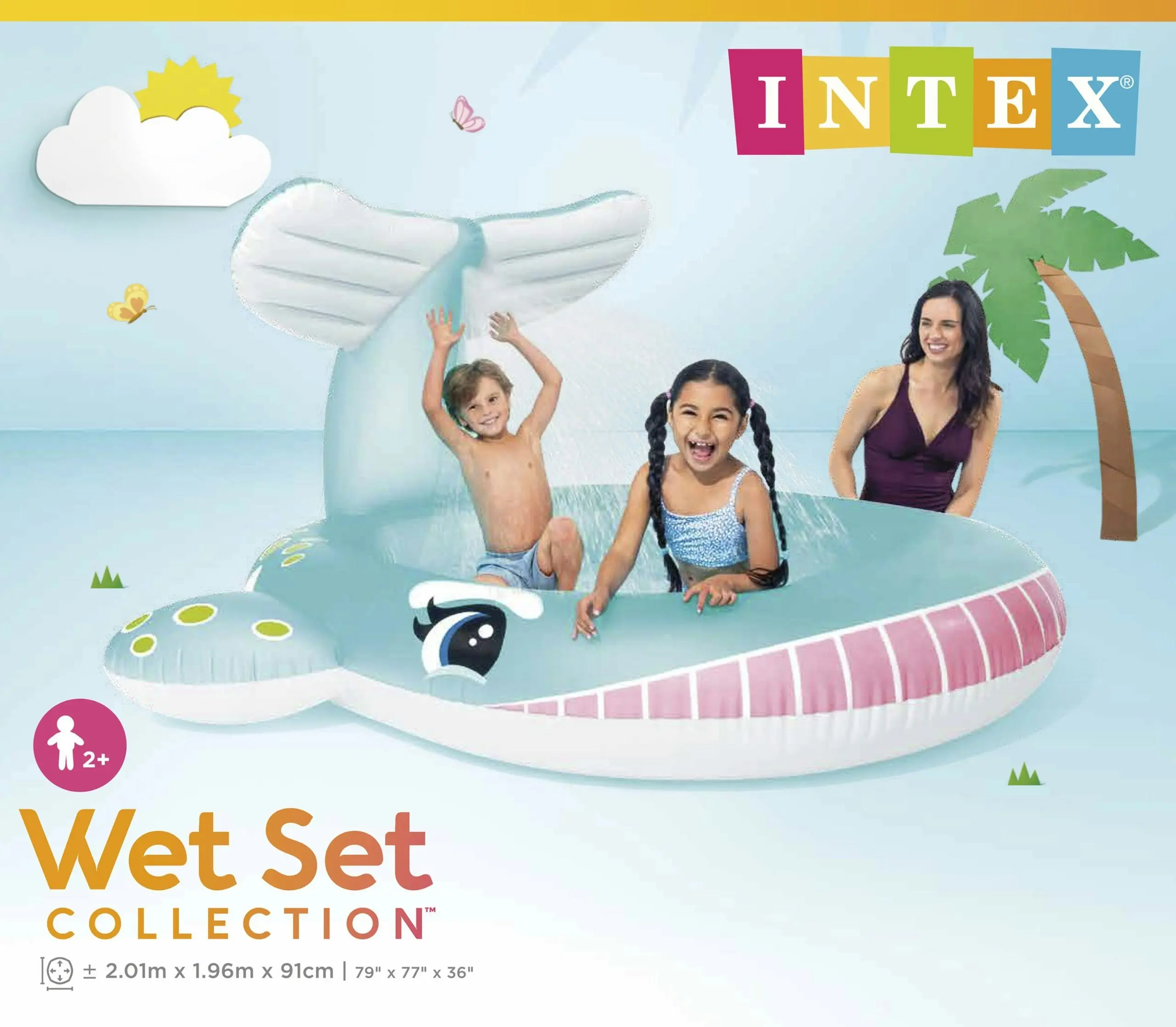 Intex Whale Spray Pool Kids Baby 57440