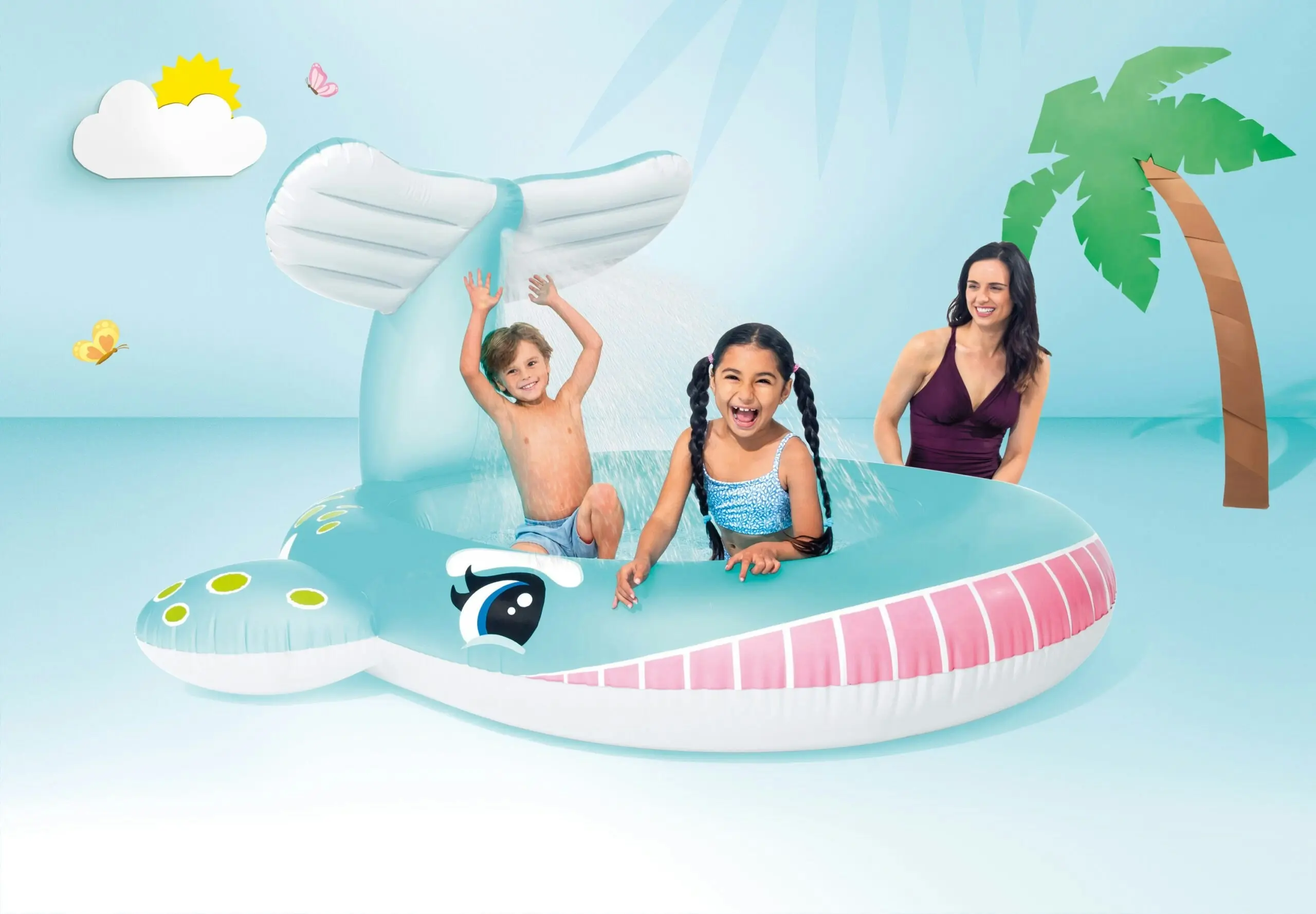 Intex Whale Spray Pool Kids Baby 57440