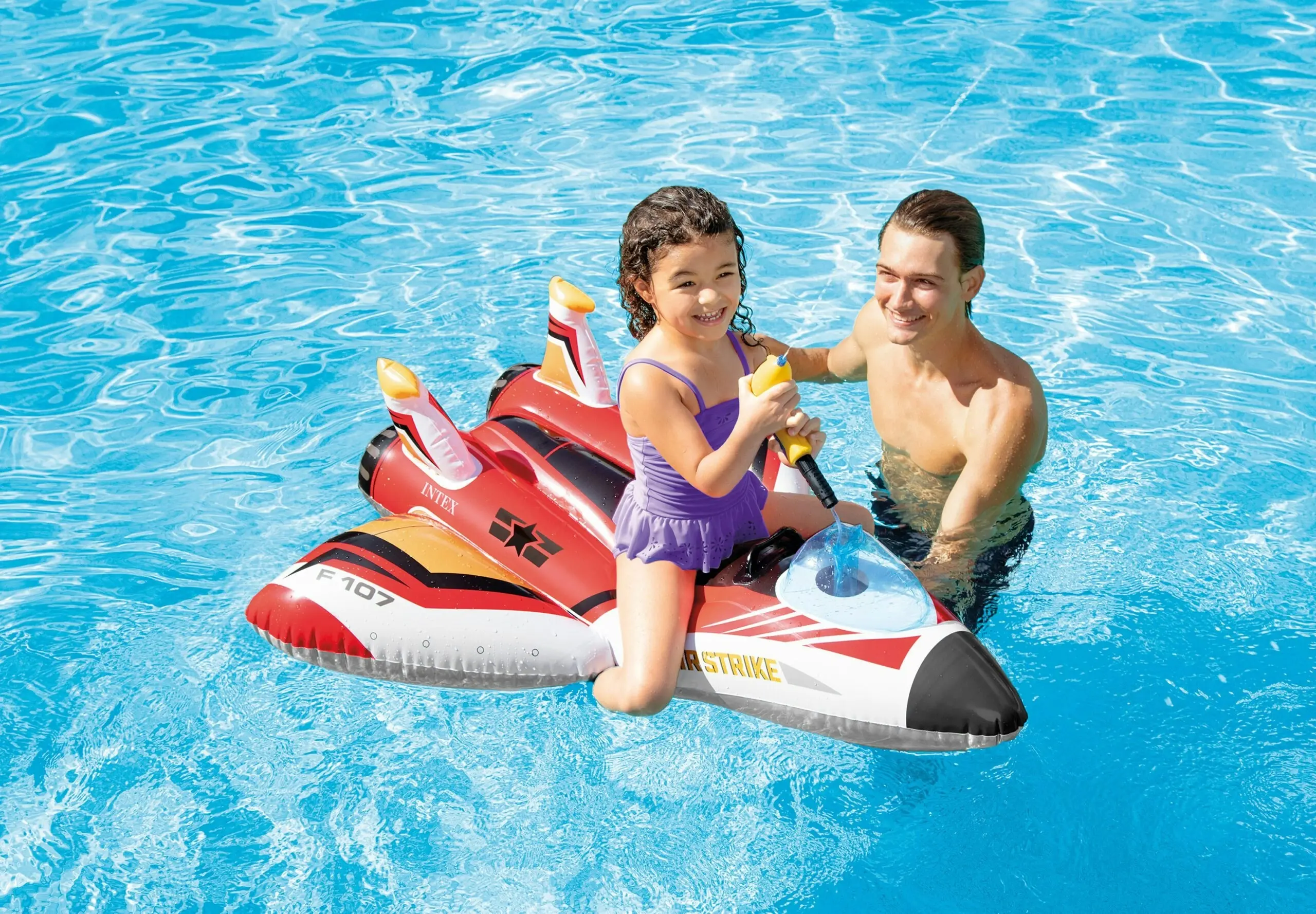 Intex Water Gun Plane Ride-On Pool Toy 57536