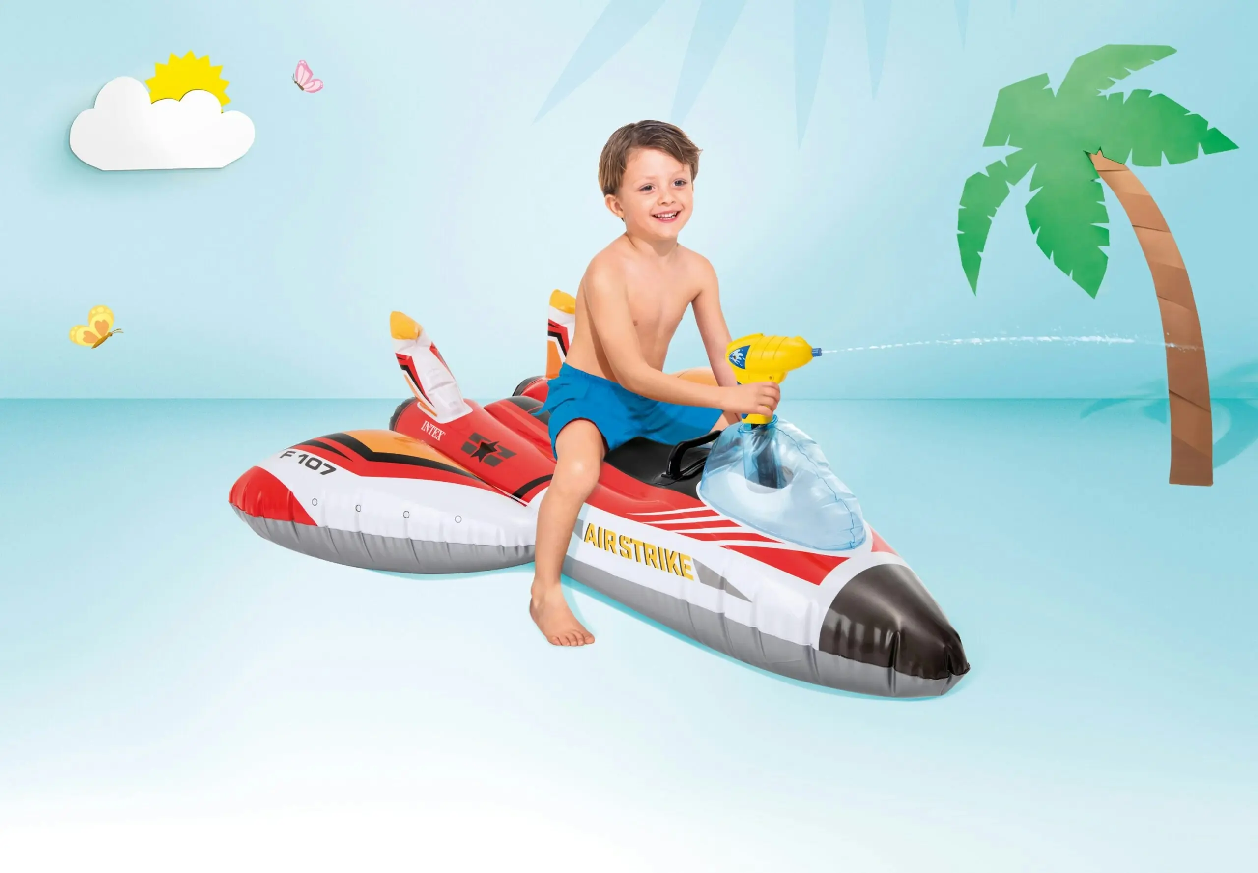 Intex Water Gun Plane Ride-On Pool Toy 57536