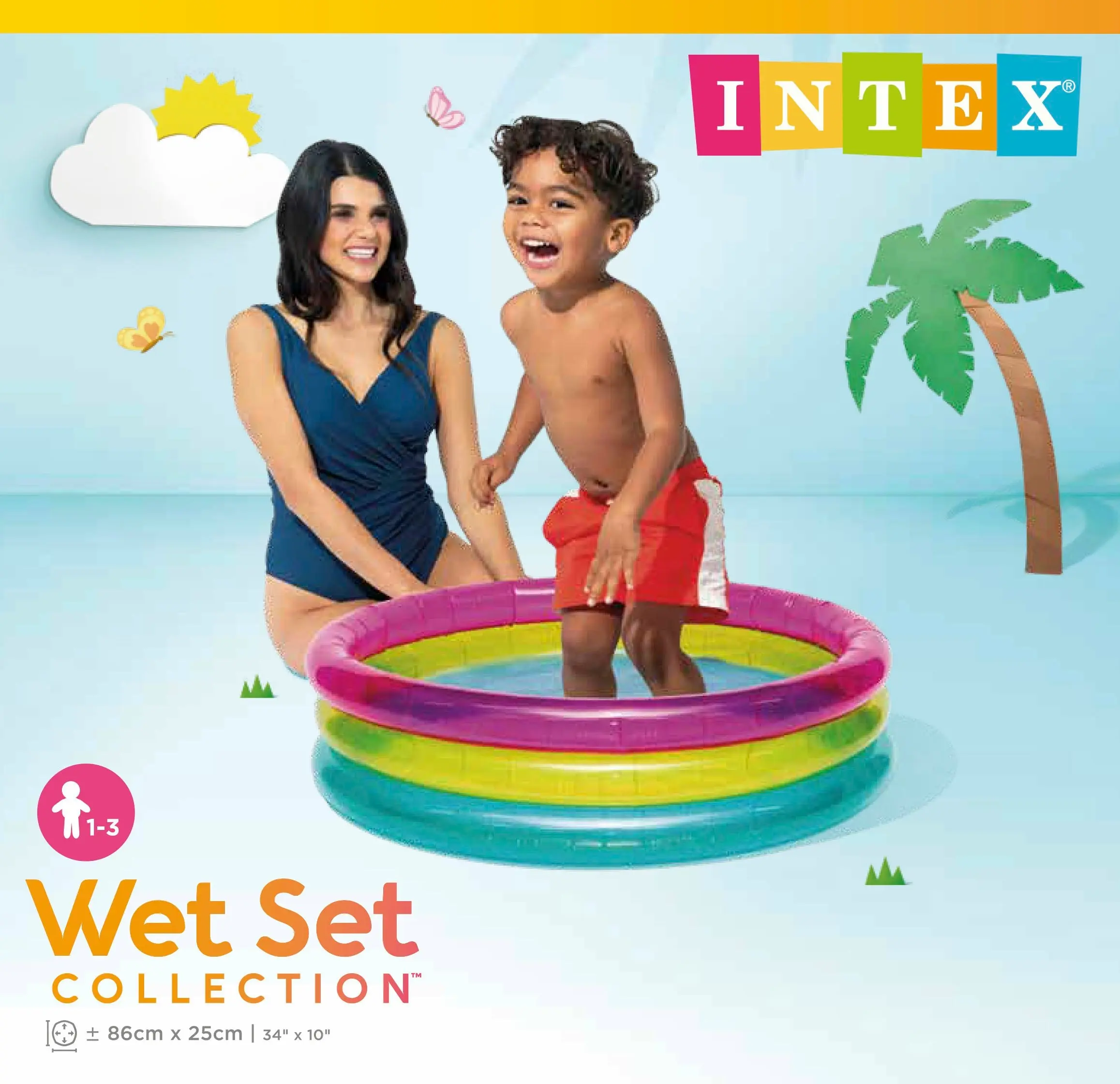 Intex Rainbow Baby Pool 57104