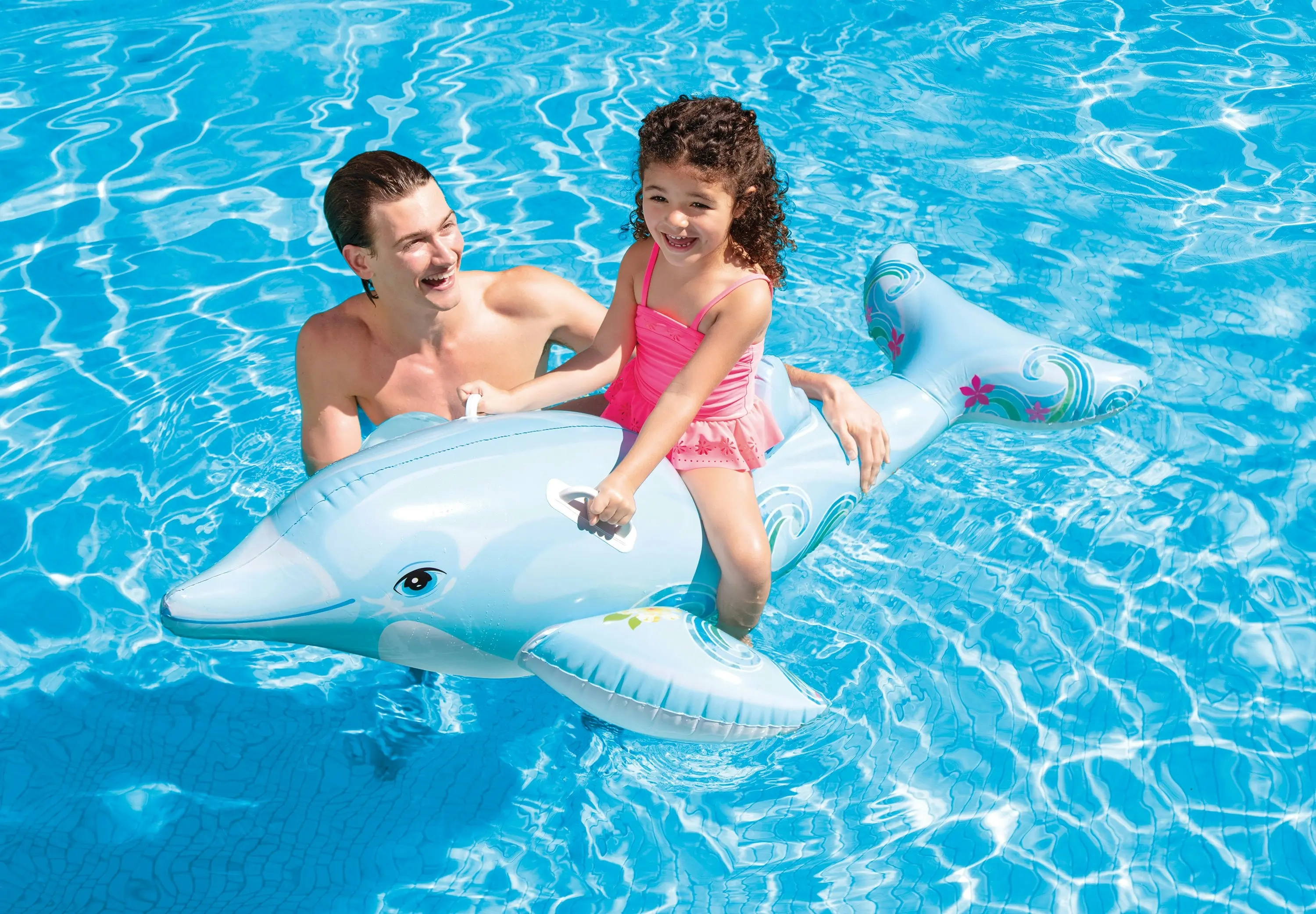 Intex Lil' Dolphin Ride-On Pool Kids Float 58535