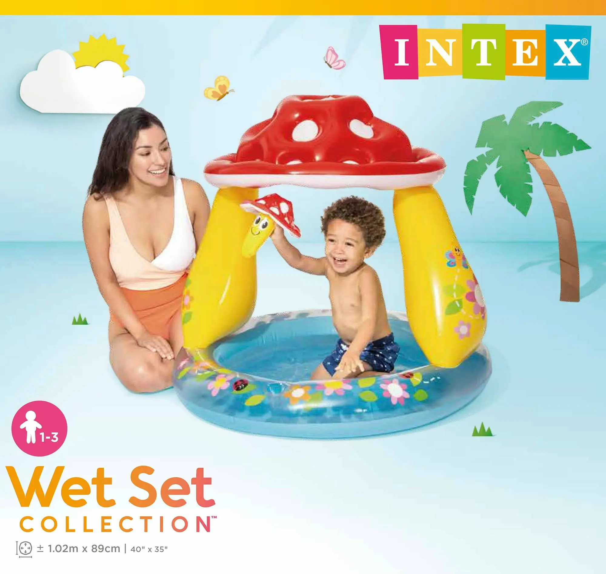 Intex Mushroom Inflatable Kiddie Pool 57114