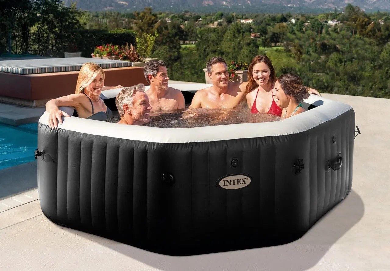 Intex PureSpa Jet and Bubble Deluxe Spa 6 Person 28462