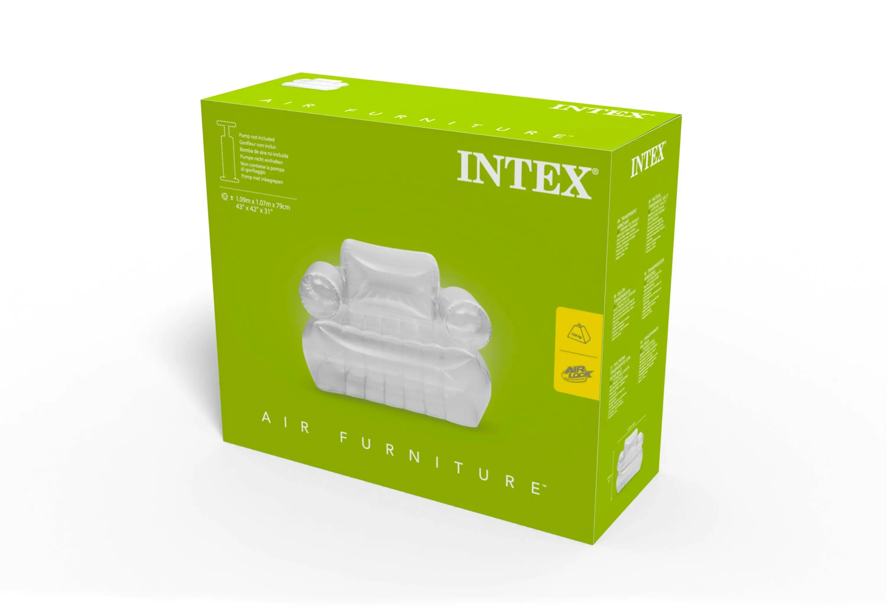 Intex Transparent Inflatable Armchair 66502