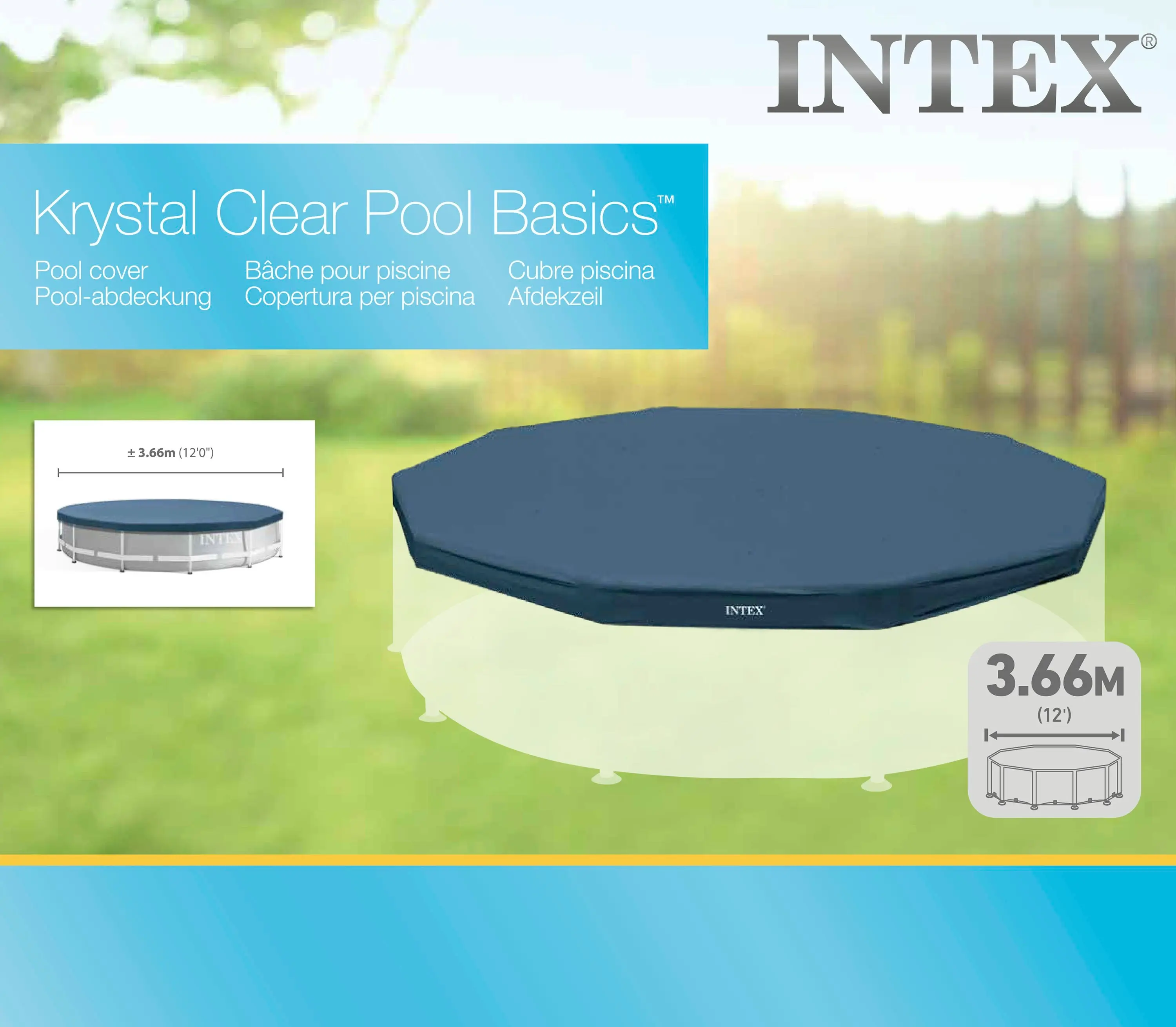 Intex Frame Pool Cover 366cm 28031