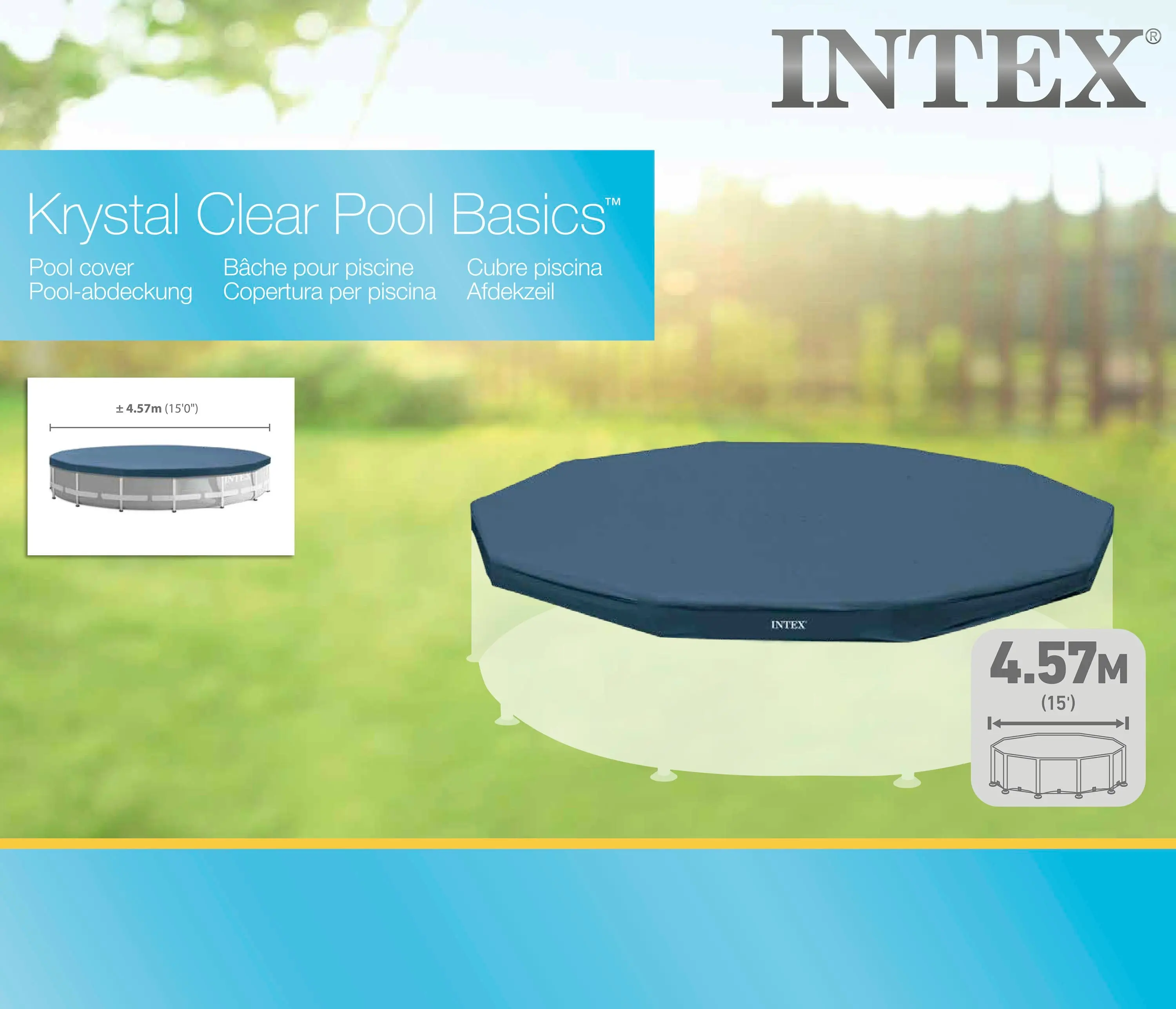 Intex Frame Pool Cover 457cm 28032