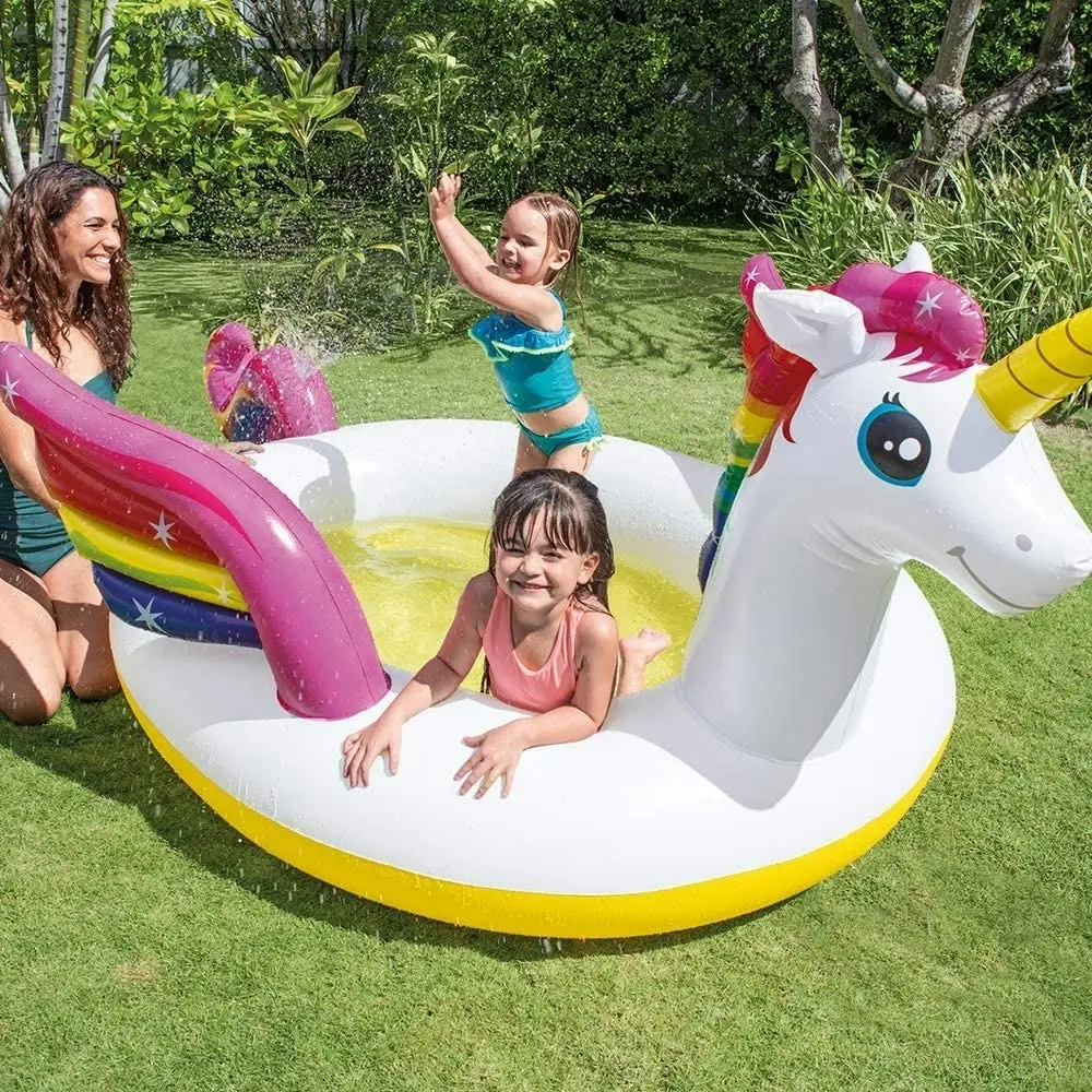 Intex Sun Shade Unicorn Inflatable Spray Pool 58435