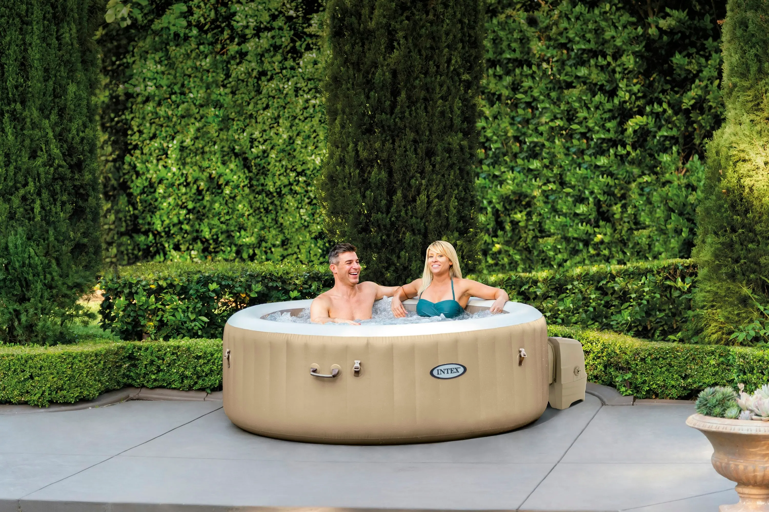 Intex PureSpa Bubble Massage 4 Person Spa 28426