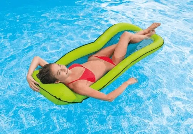 Intex Mesh Inflatable Pool Lounge - Great for Travel 58836