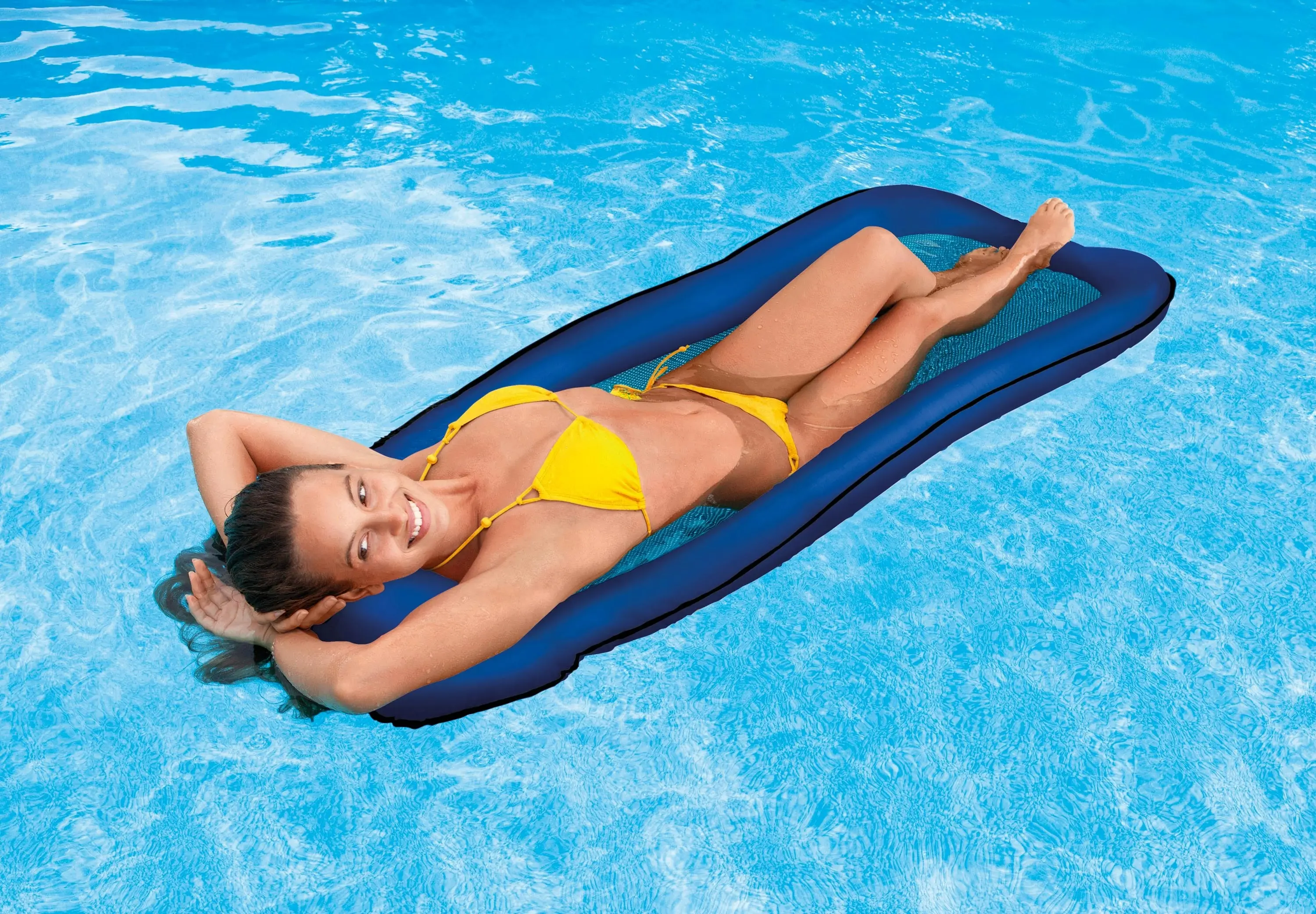 Intex Mesh Inflatable Pool Lounge - Great for Travel 58836