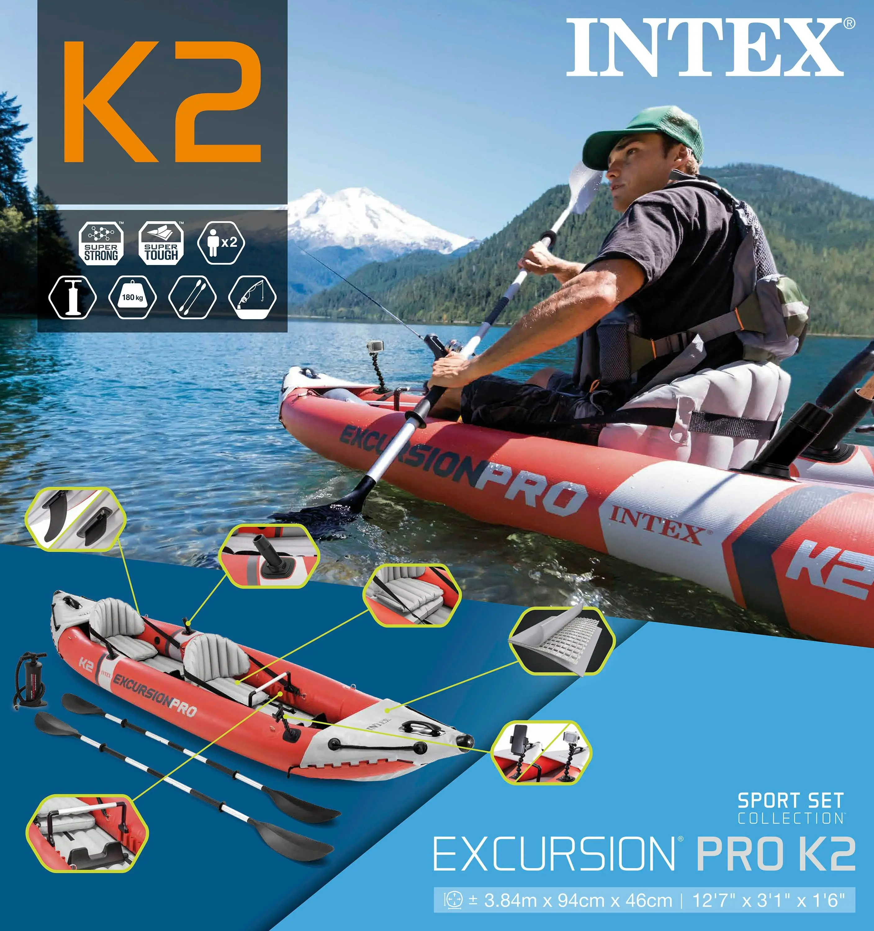 Intex Excursion Pro K2 Kayak 68309