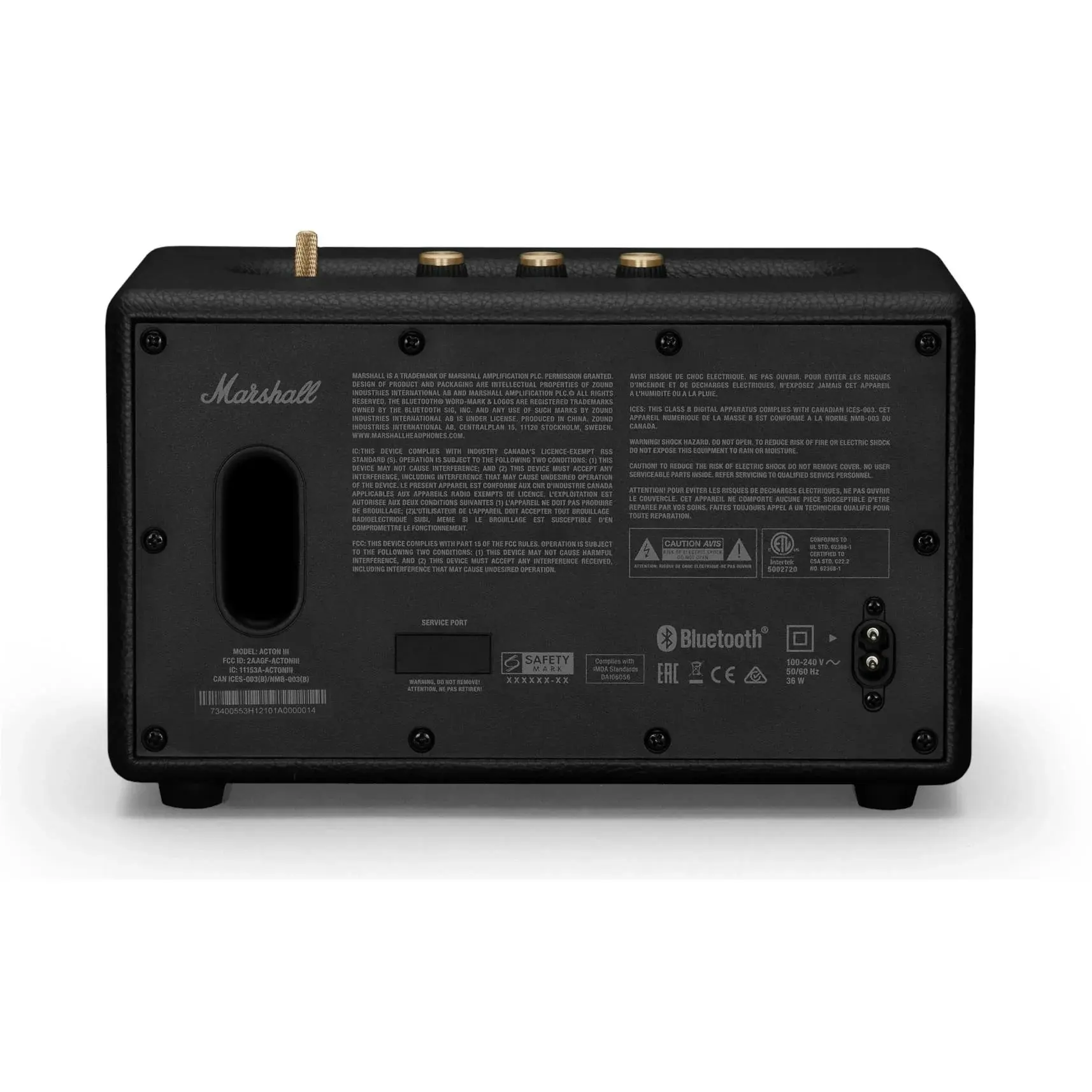 Marshall Acton Iii Wireless Bluetooth Speaker - Black