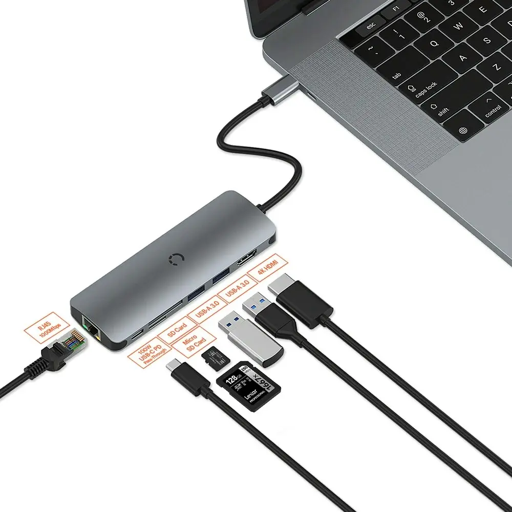 Cygnett Unite Deskmate Usb-c Hub - Silver