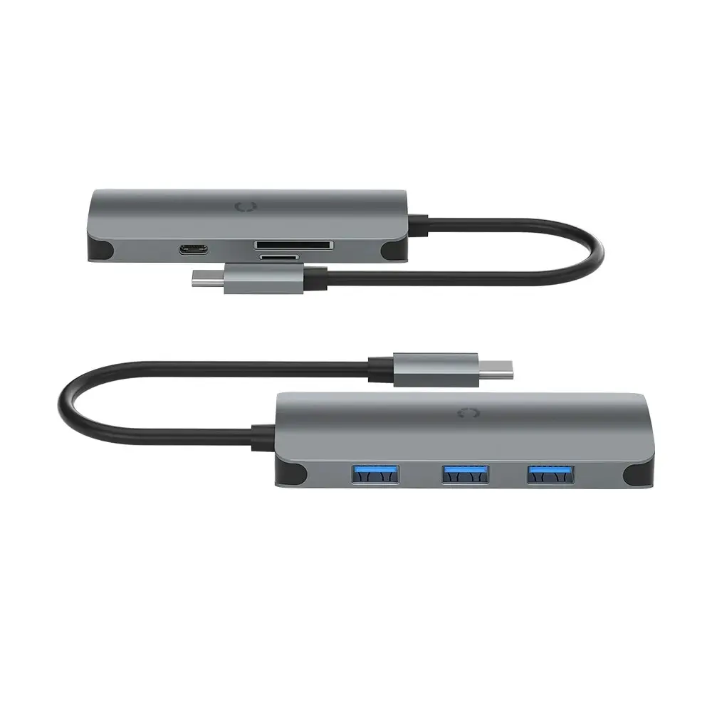 Cygnett Unite Slimmate Usb-c Hub For Charging - Black