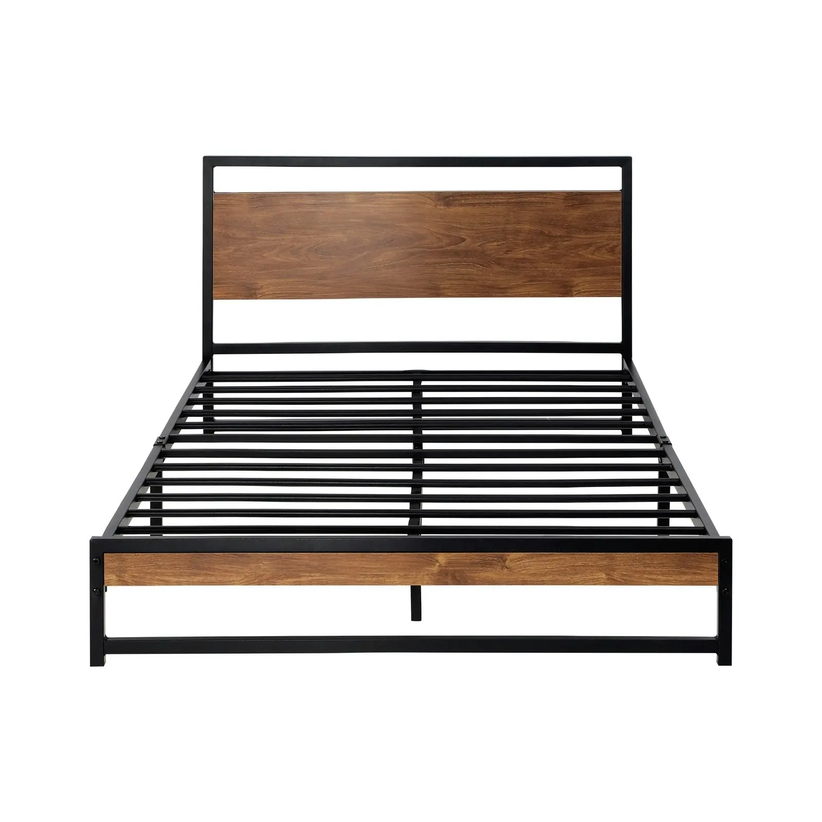 Oikiture Bed Frame Metal Bed Frame Black-Single