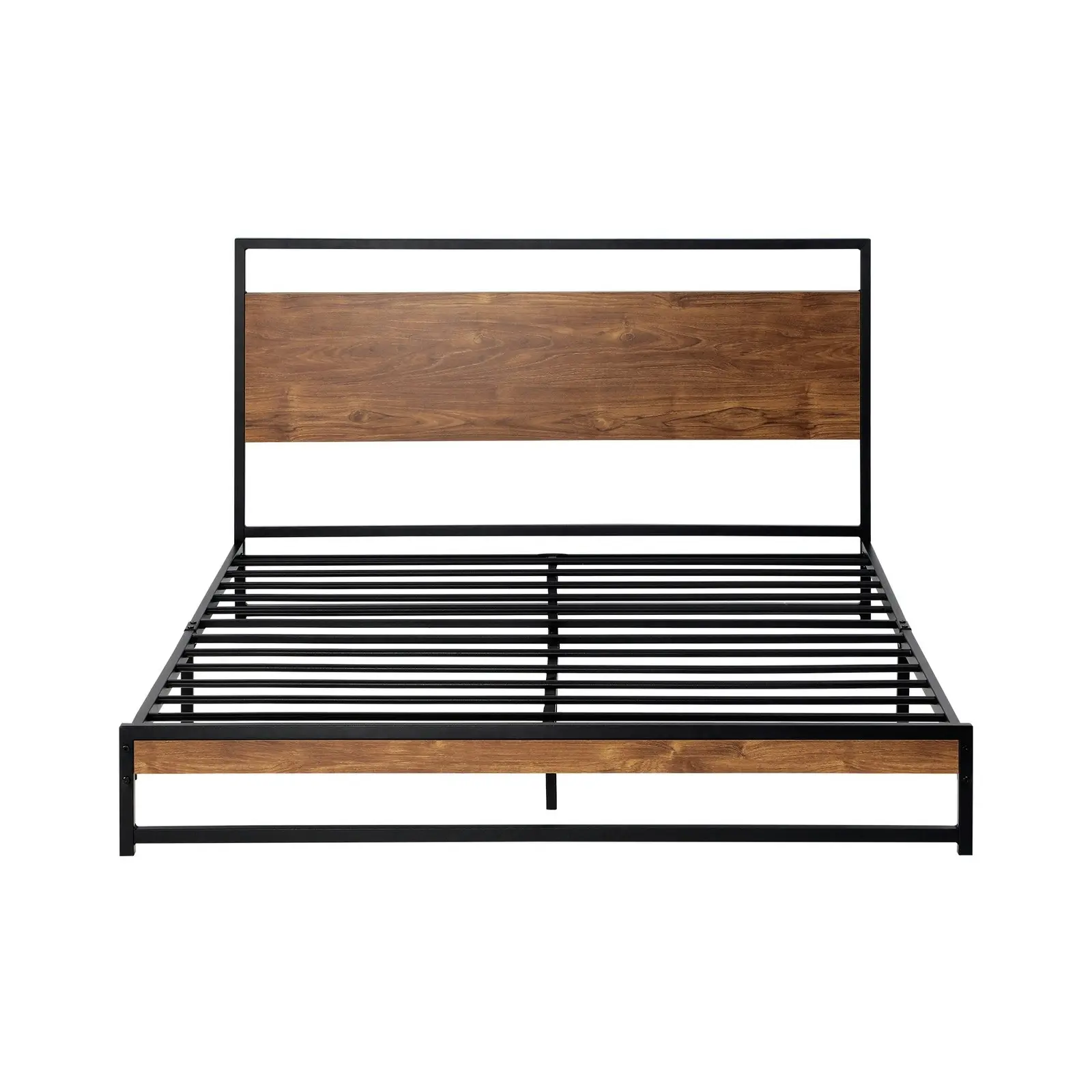 Oikiture Bed Frame Metal Bed Frame Black-King