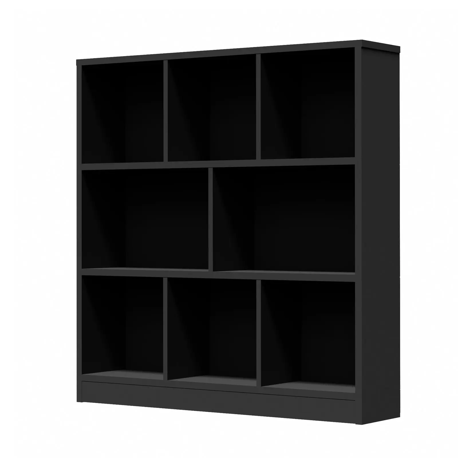 Oikiture Bookshelf Bookcase Display Shelves Unit Storage Organizer Stand Black