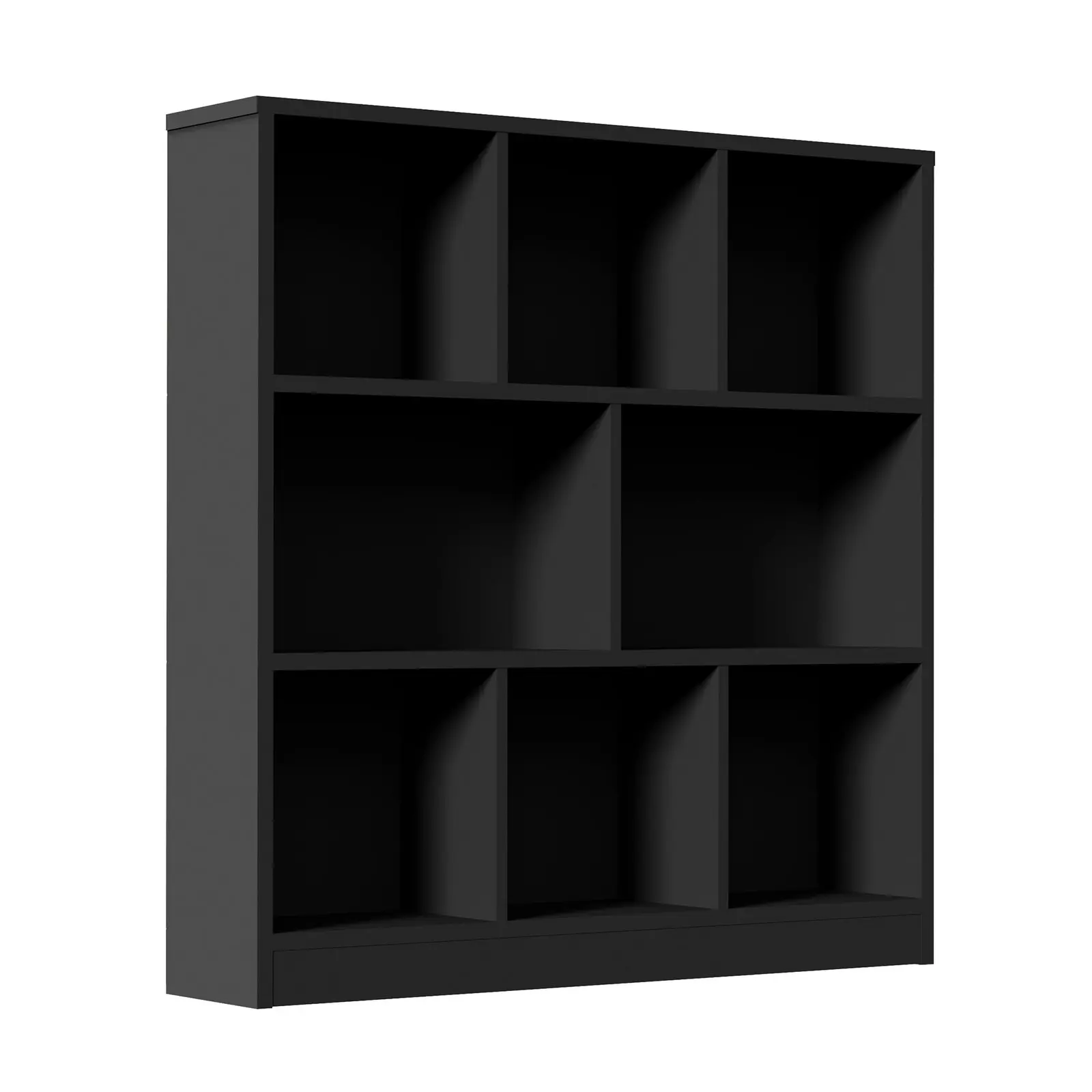 Oikiture Bookshelf Bookcase Display Shelves Unit Storage Organizer Stand Black