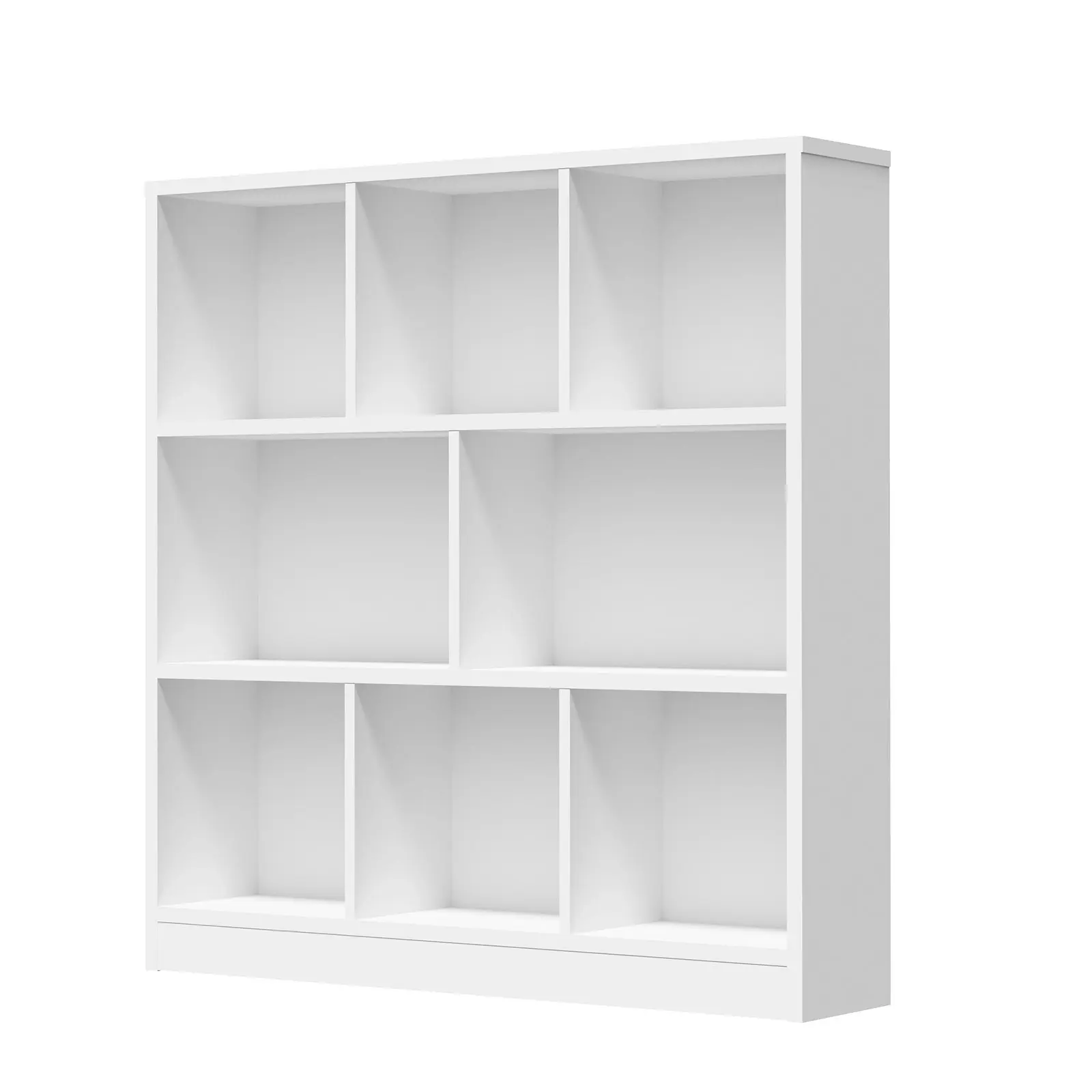 Oikiture Bookshelf Bookcase Display Shelves Unit Storage Organizer Stand White