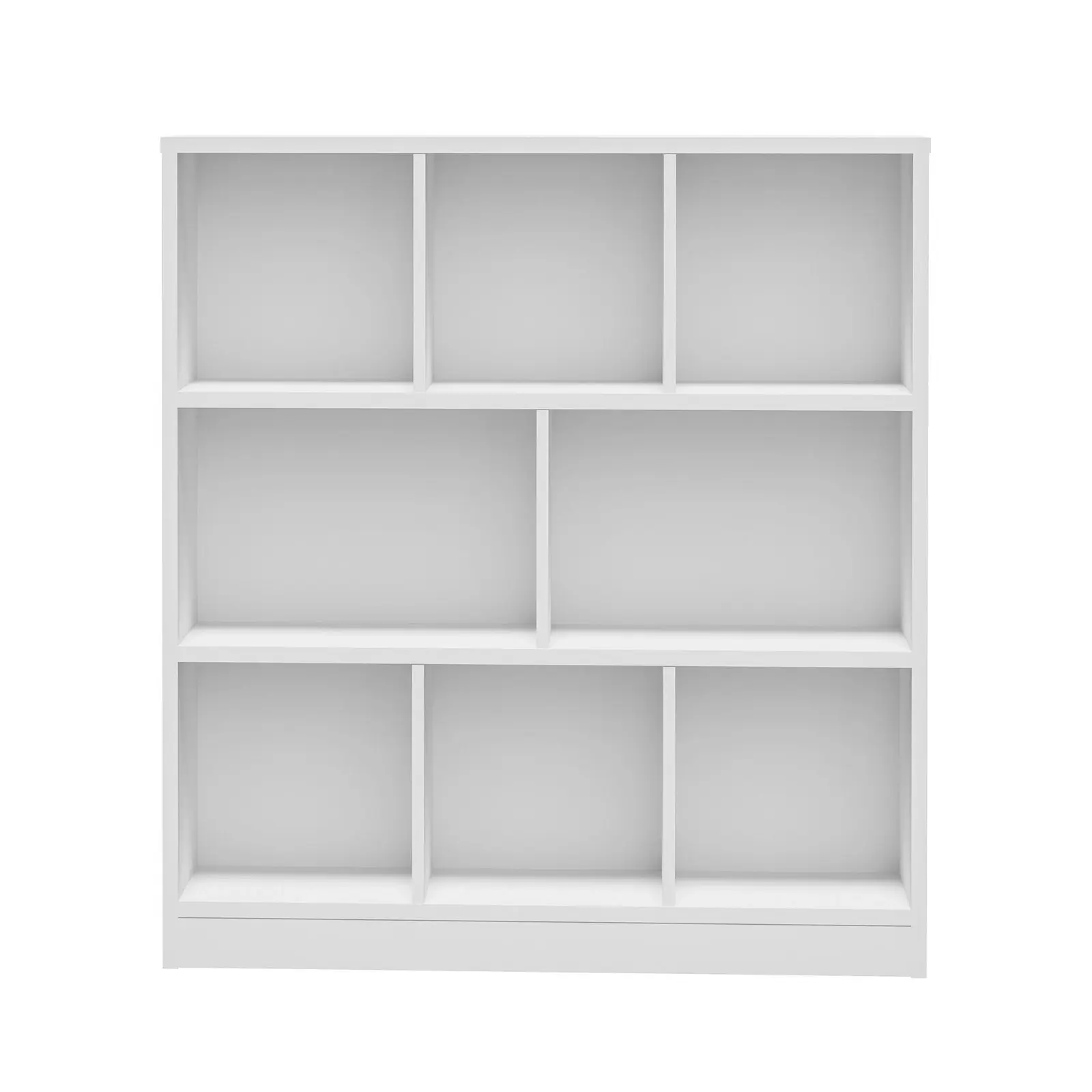 Oikiture Bookshelf Bookcase Display Shelves Unit Storage Organizer Stand White