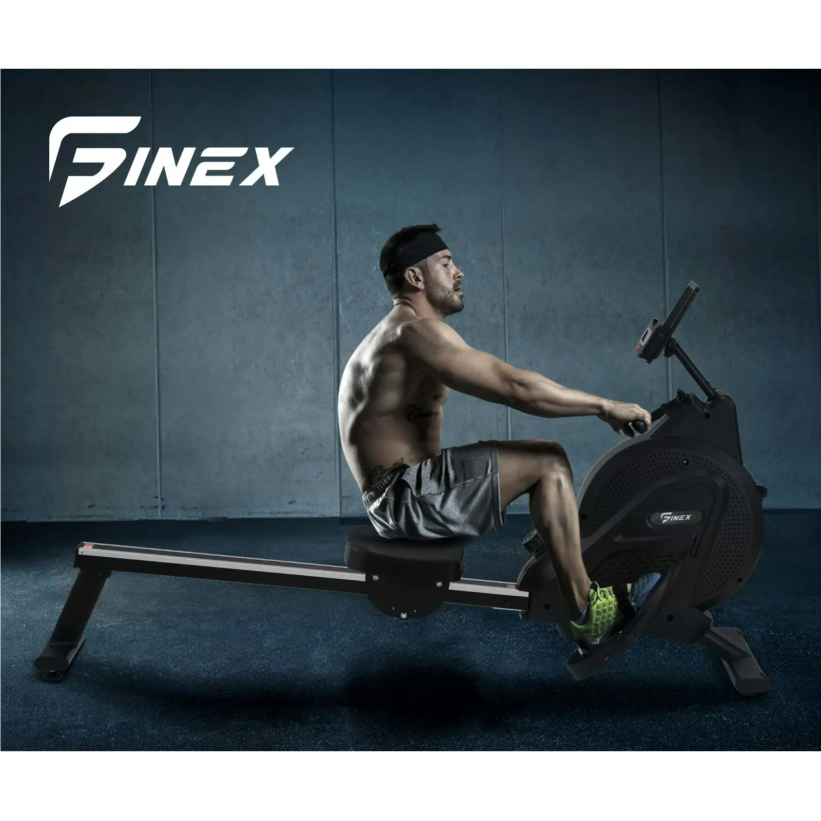 Finex Rowing Machine Rower Magnetic Resistance Cardio Exercise