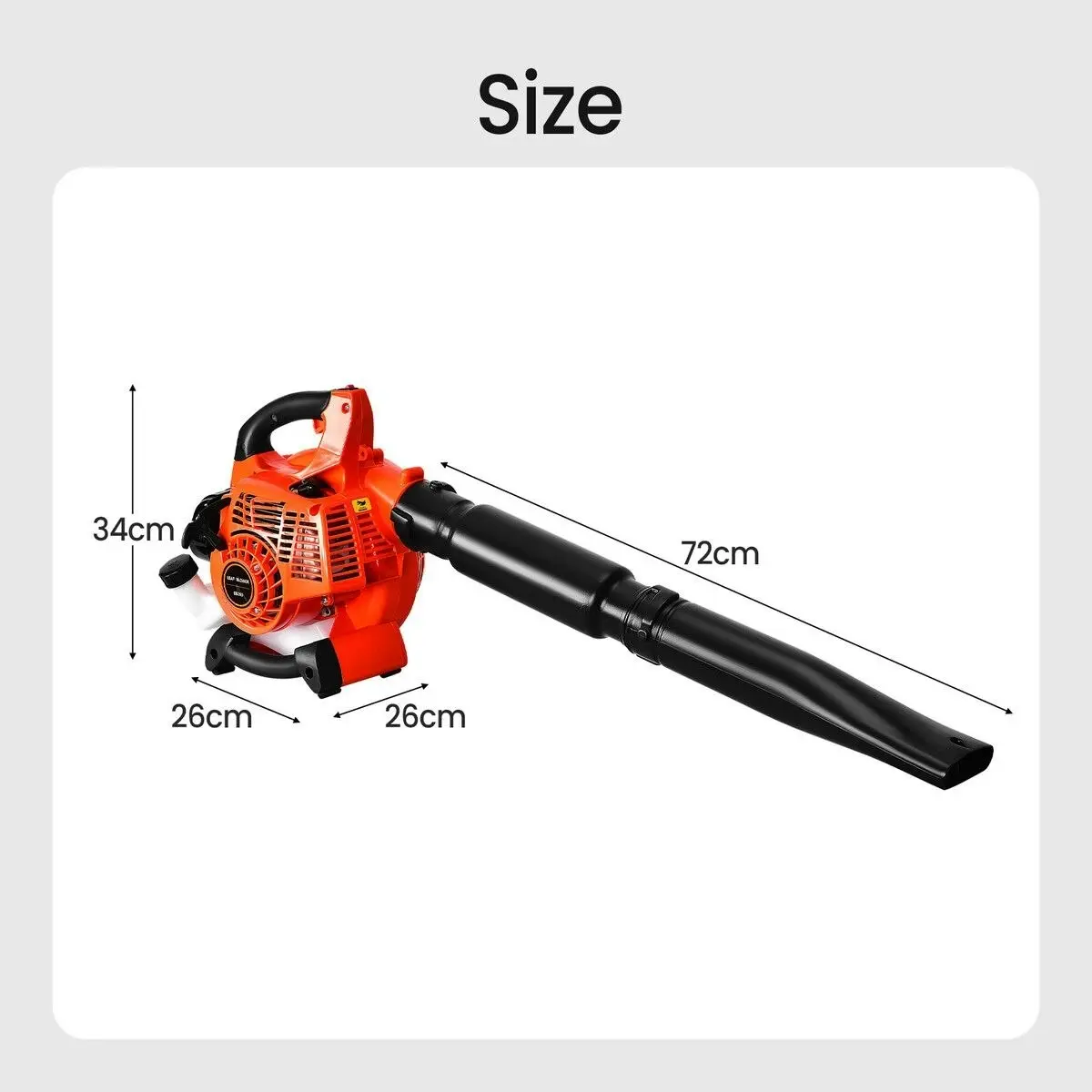 Ausway Petrol Leaf Blower 2 Stroke 26CC Cordless Hand Held Garden Lawn Yard Snow Dust Debris Blowing Machine