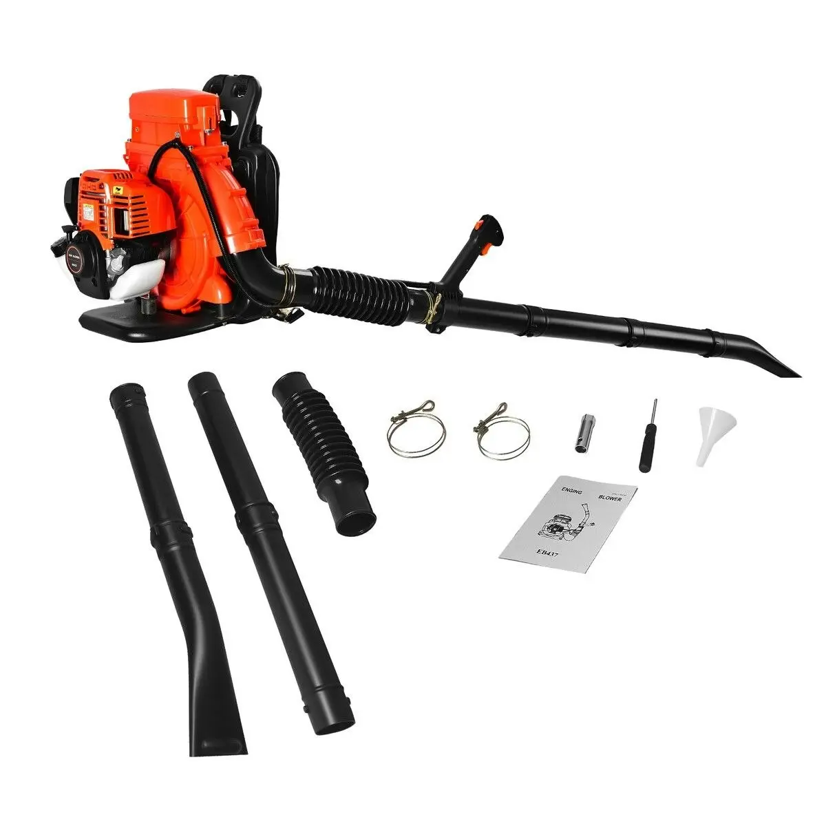 Ausway Petrol Leaf Blower Backpack 4 Stroke 38CC Cordless Grass Garden Lawn Yard Dust Debris Blowing Machine