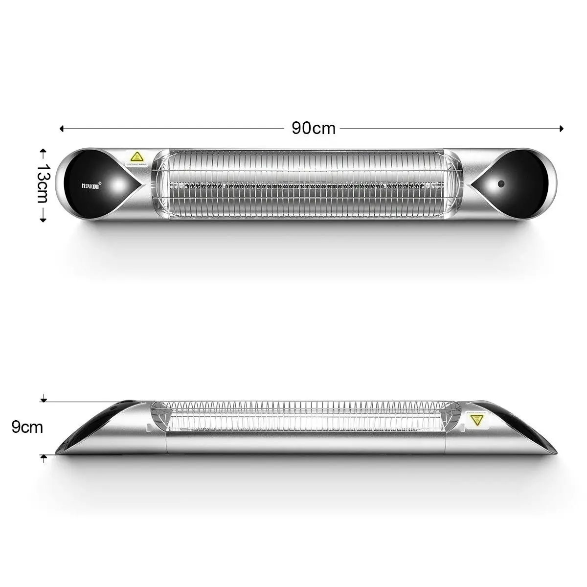 Maxkon New  2000W Carbon Fibre Infrared Heater Instant Heat Outdoor Patio Strip Heater Remote Control