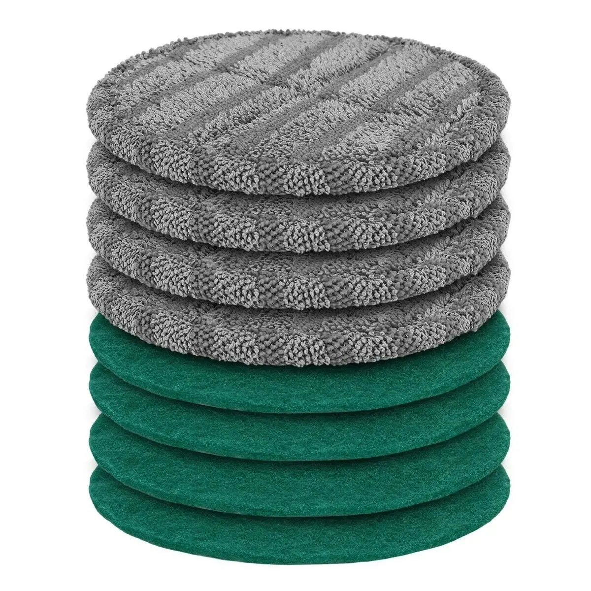 Ausway Mop Replacement Pads Scouring Green Scourer Microfiber Replaceable for Cordless Electric Spin Floor Cleaner Polisher Washer Sweeper