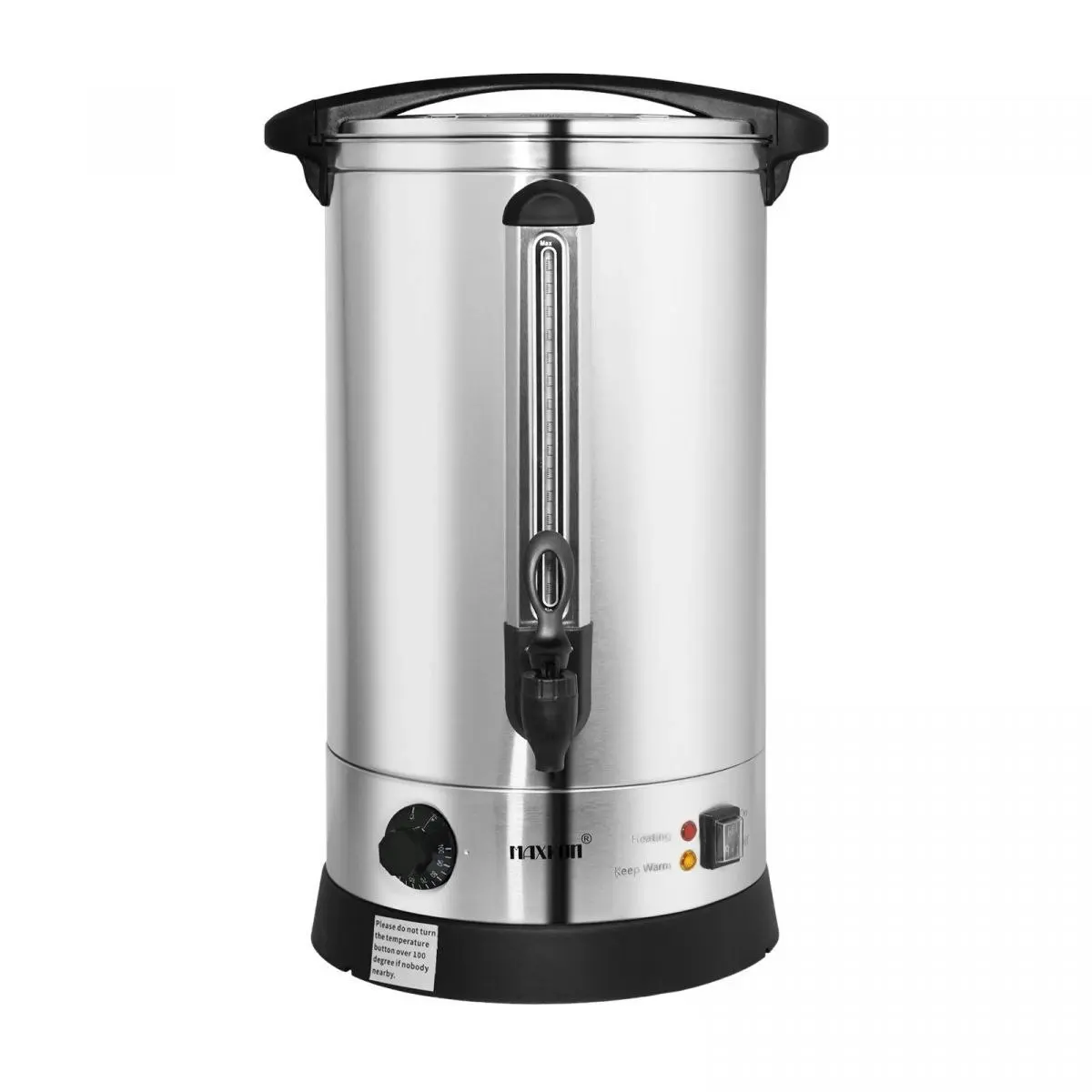 Maxkon  17L Water Urn Dispenser Kettle Instant Hot Cold Coffee Tea Maker Machine Home Commercial Camping Boiler Stainless Steel with Tap