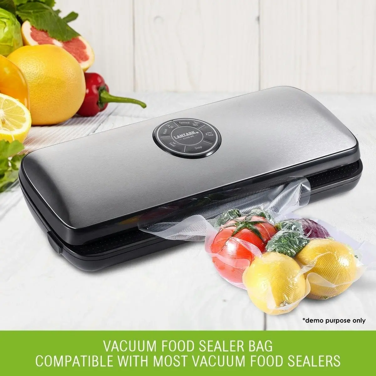 Ausway Vacuum Seal Bags Food Storage Vacuum Bags Vacuum Sealer Rolls 20*30cm 100PCS